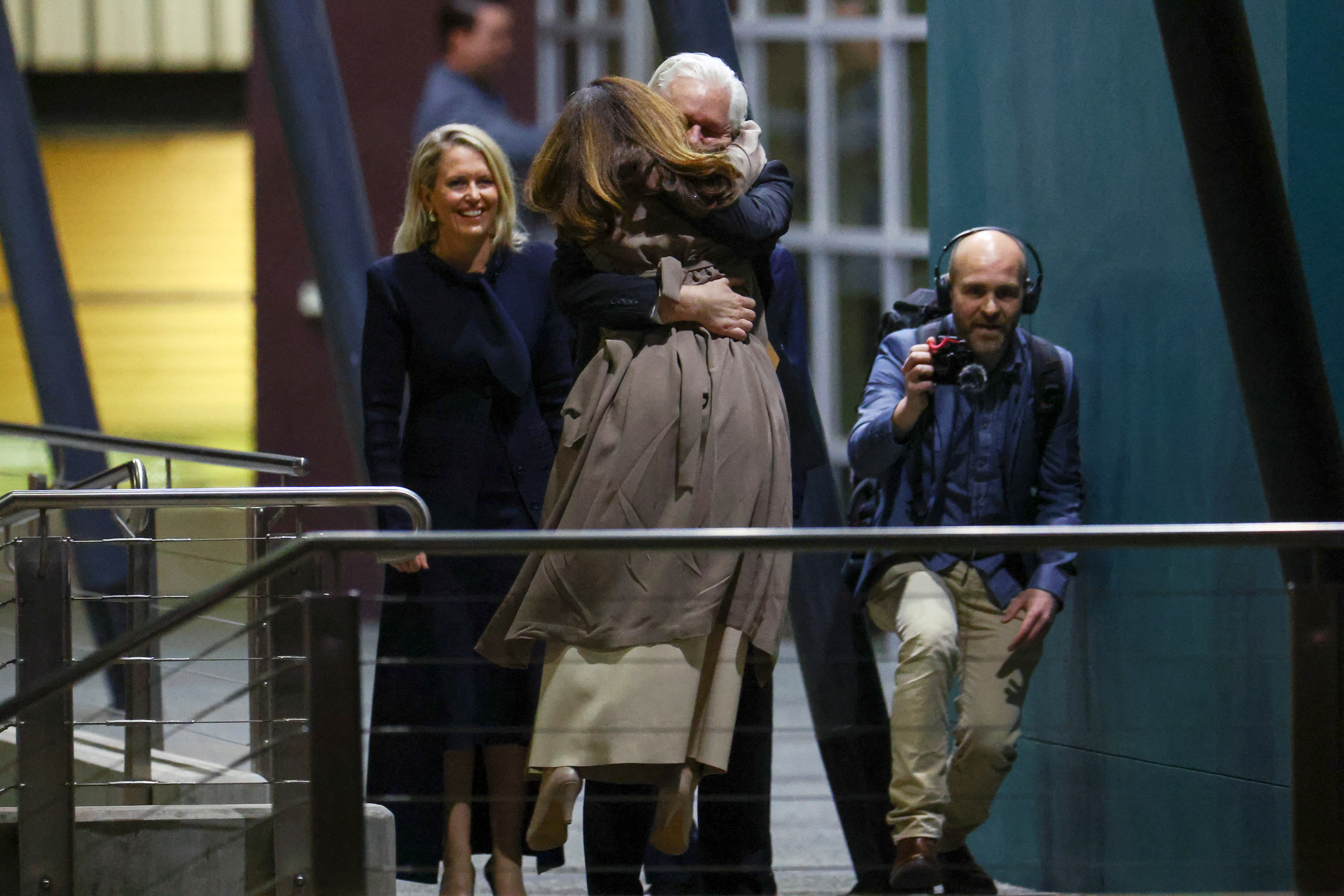 Julian Assange v Avstraliji (Foto: REUTERS/Edgar Su)