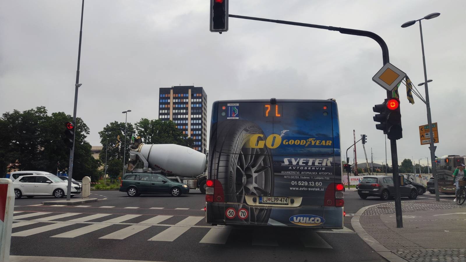 Zastoji zaradi zapore na Dunajski (Foto: N1)