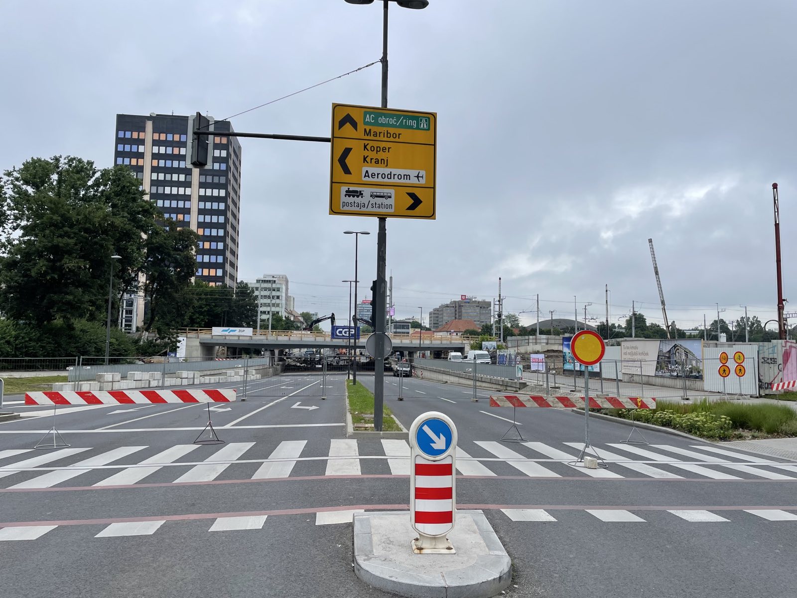 Zastoji zaradi zapore na Dunajski (Foto: N1)