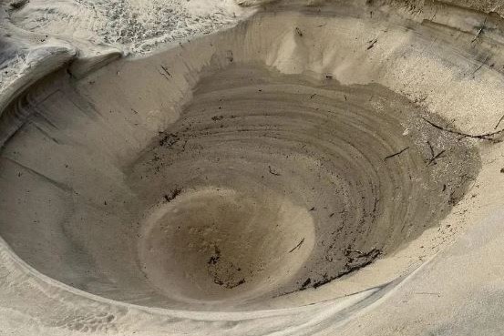 luknja, plaža, avstralija