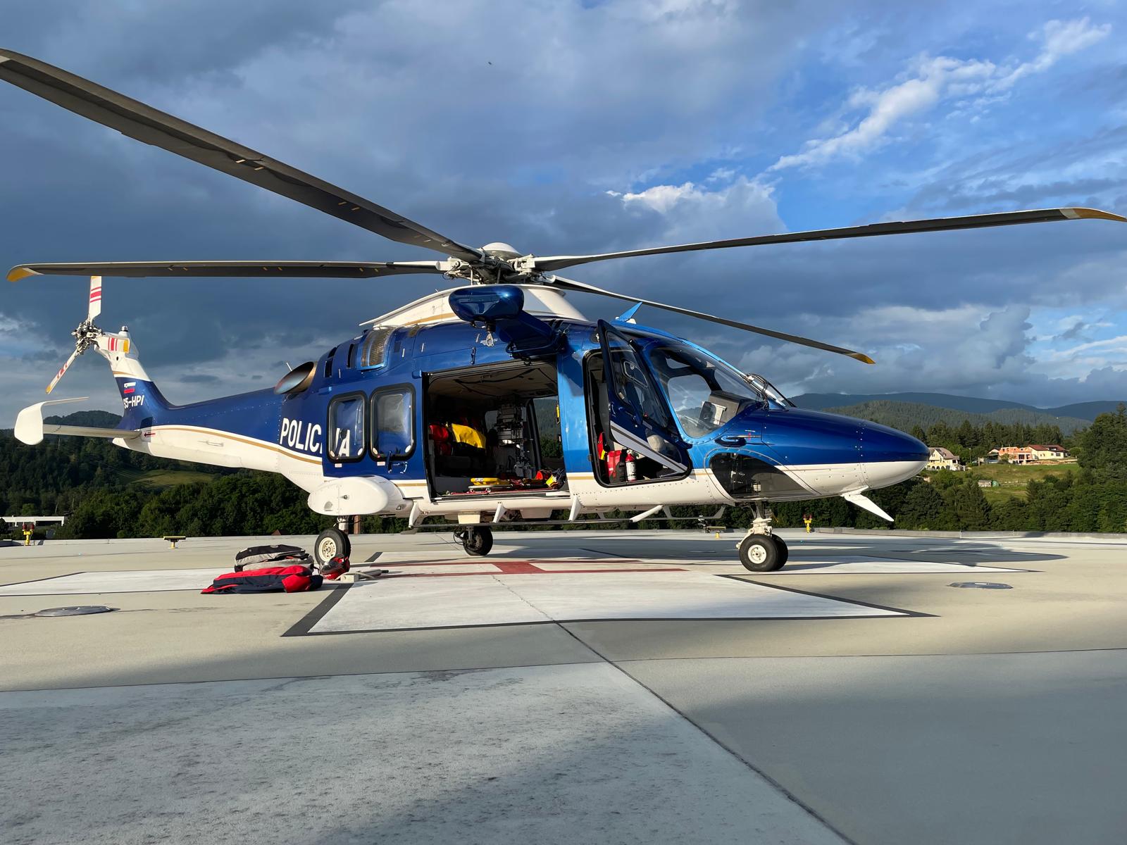 policijski helikopter, gorski reševalci