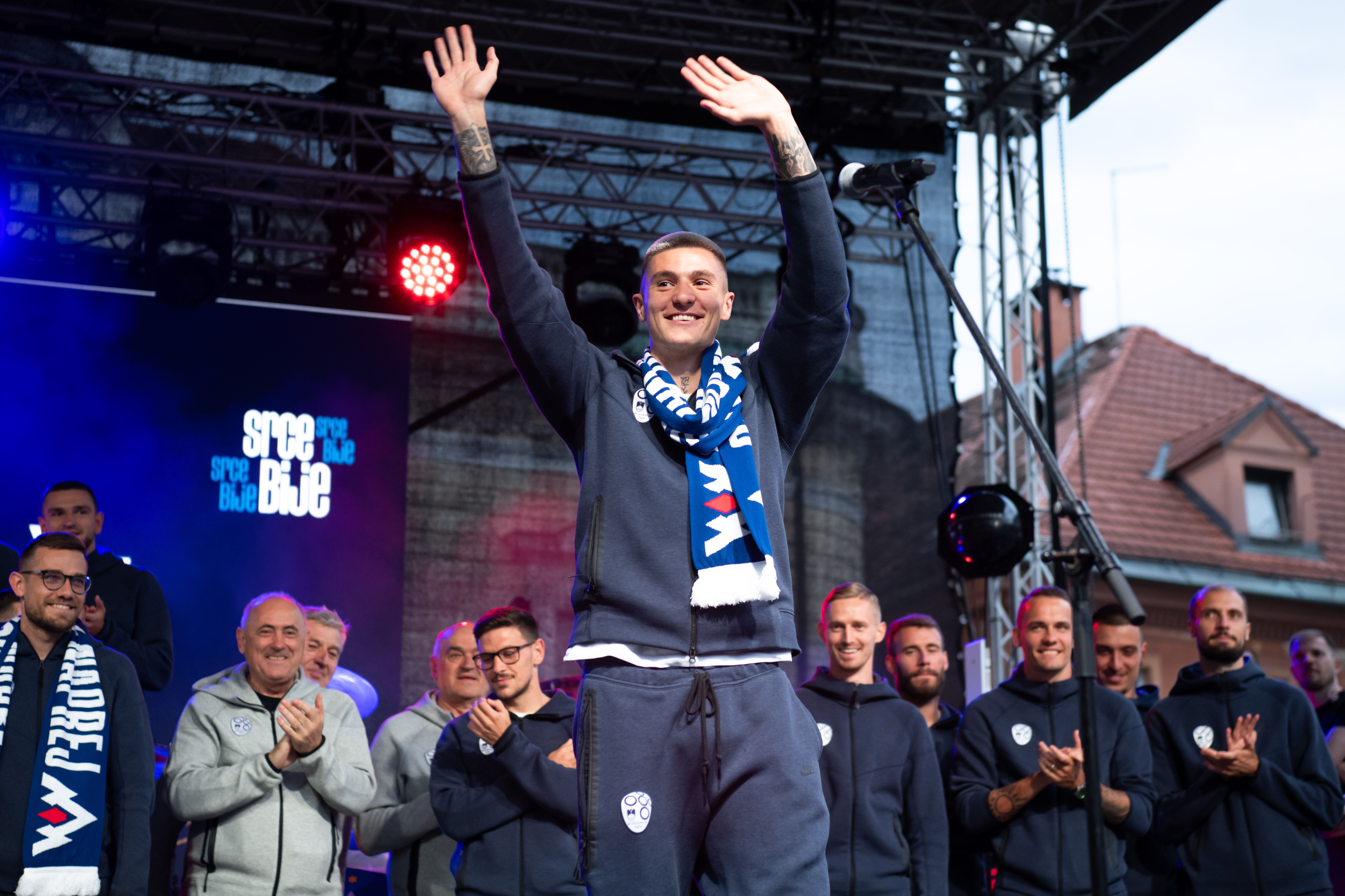 sprejem nogometašev, nogomet, euro 2024, kongresni trg, navijači, slovenska nogometna reprezentanca, benjamin šeško