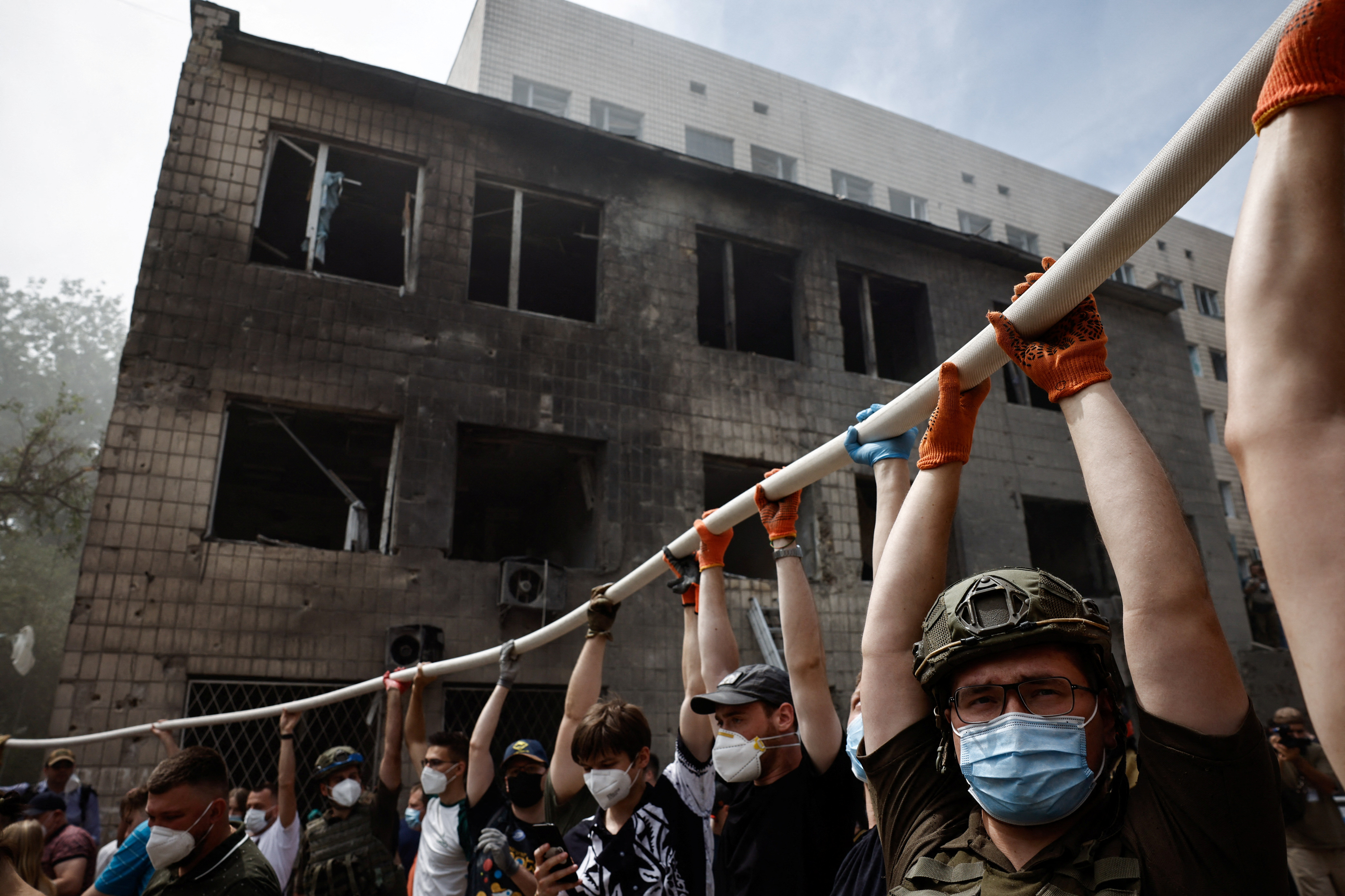 otroška bolnišnica, kijev, raketni napad