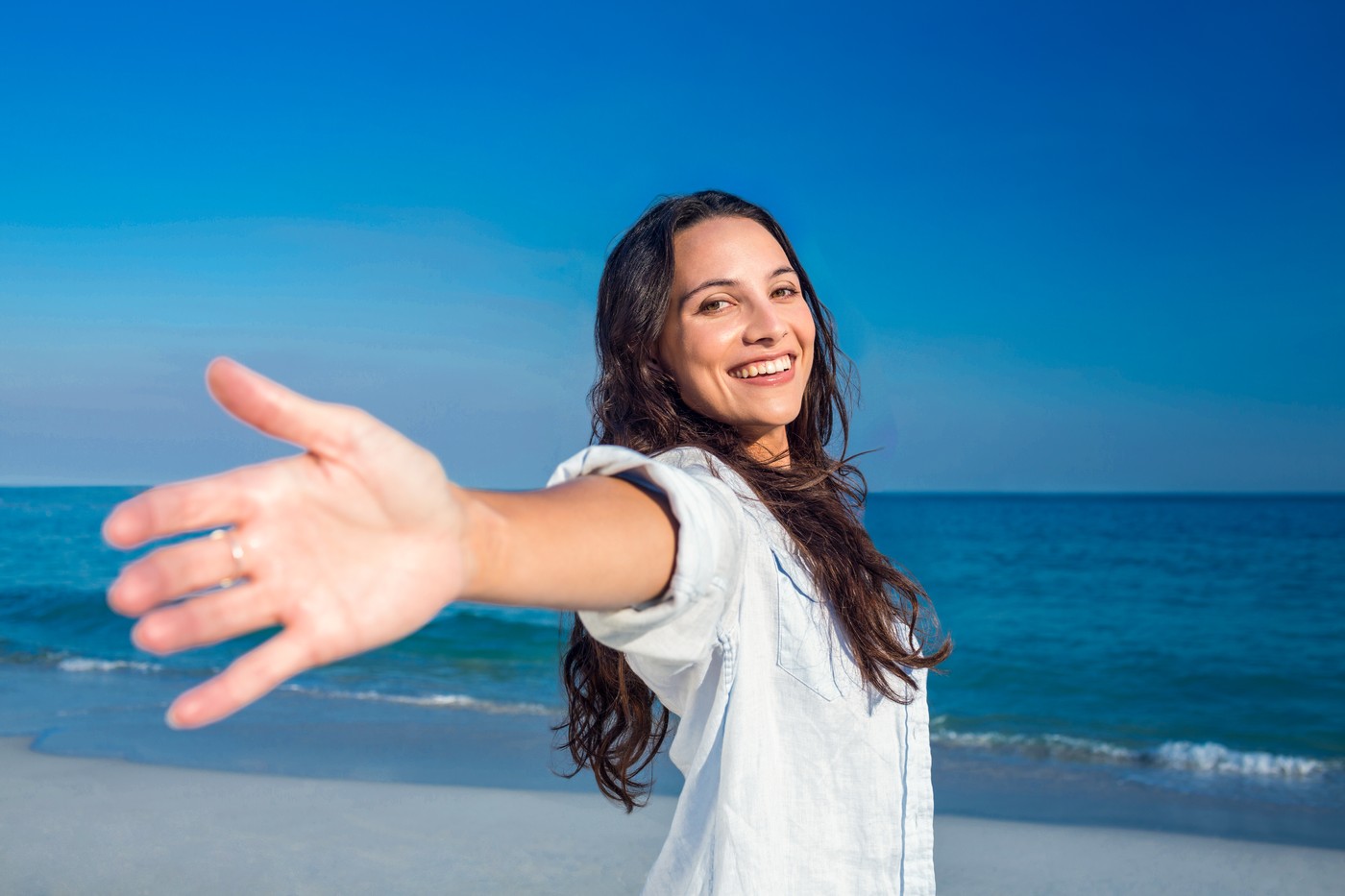 veselje, ženska, plaža