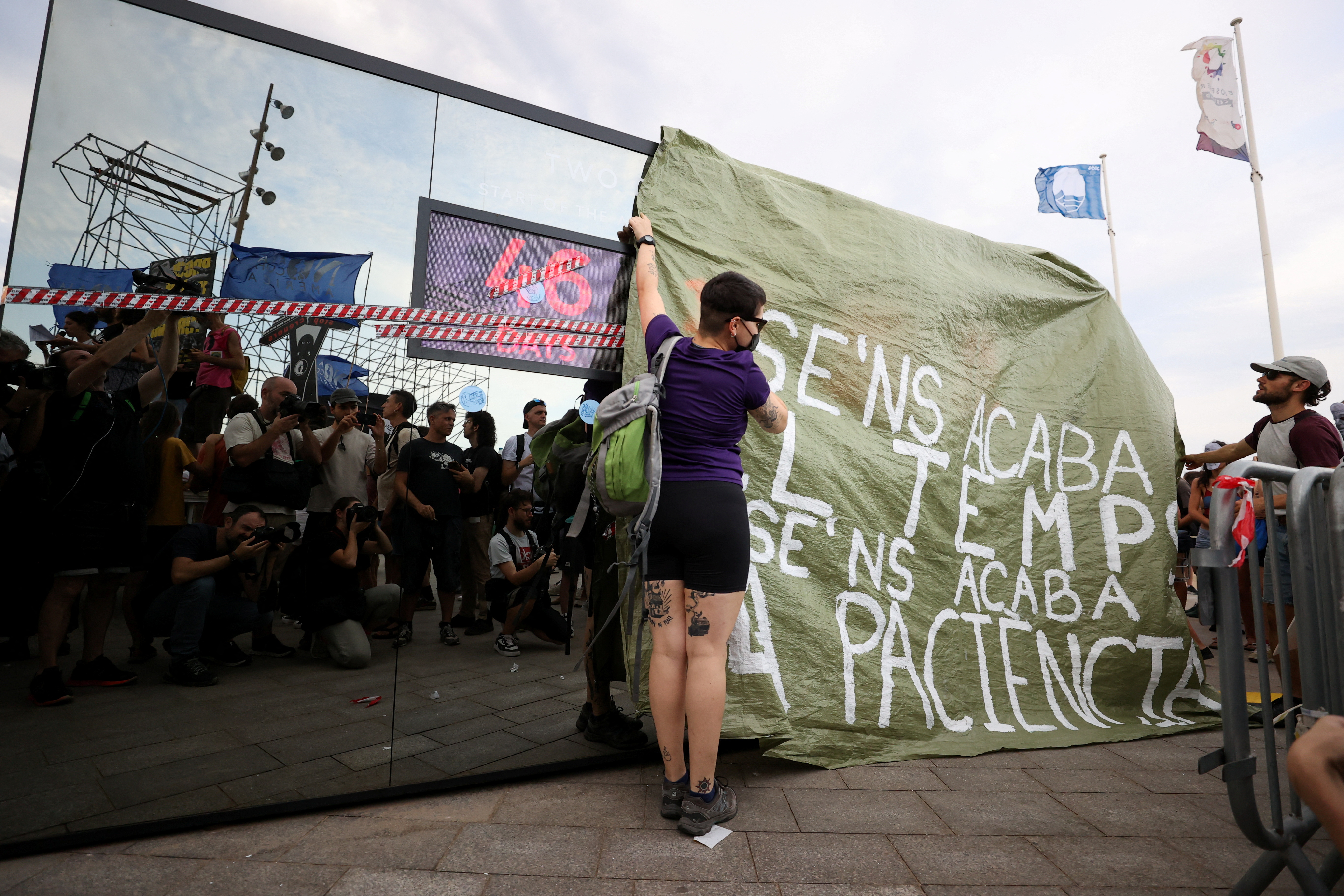 Protesti proti masovnemu turizmu v Barceloni (Foto: Bruna Casas/REUTERS)