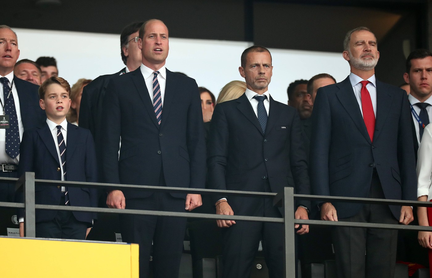 Čeferin na ogledu finala Eura 2024 v kraljevski družbi (Foto: PROFIMEDIA)