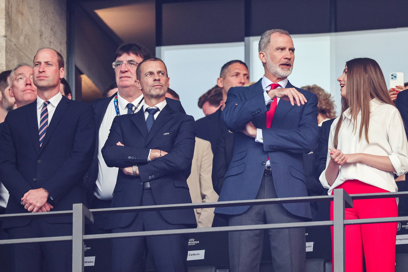 Čeferin na ogledu finala Eura 2024