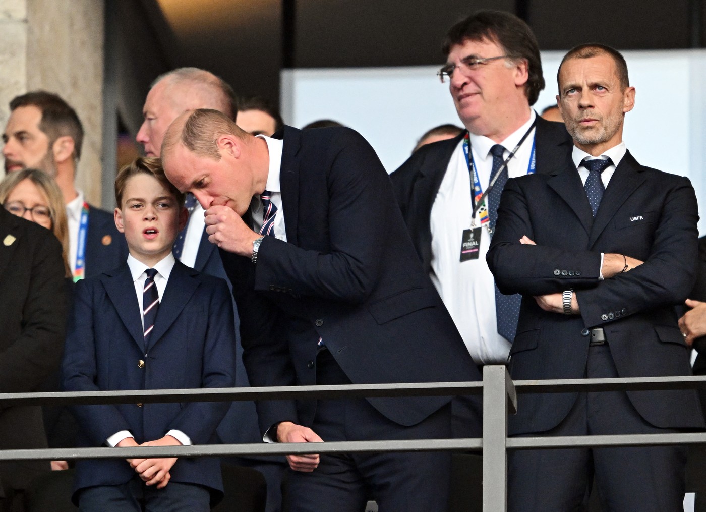 princ William, princ George, Aleksander Čeferin. Euro 2024, nogomet