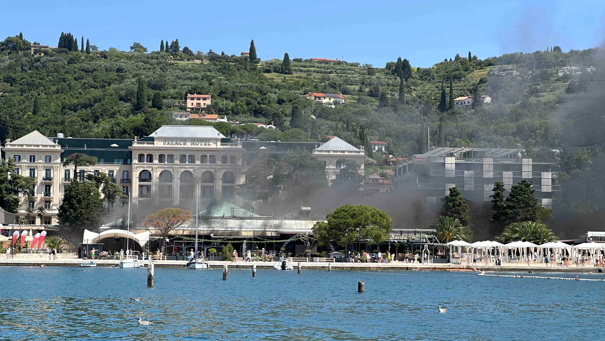 portorož, alaya, požar