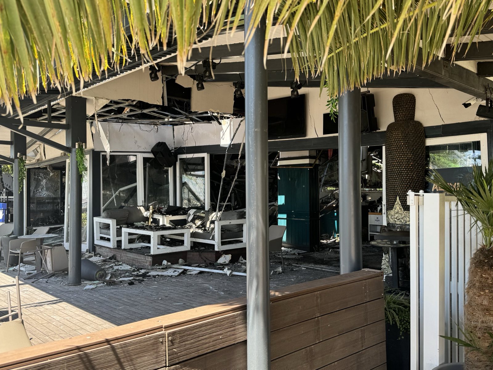 Posledice požara v Portorožu. Foto: Jan Gregorc/N1