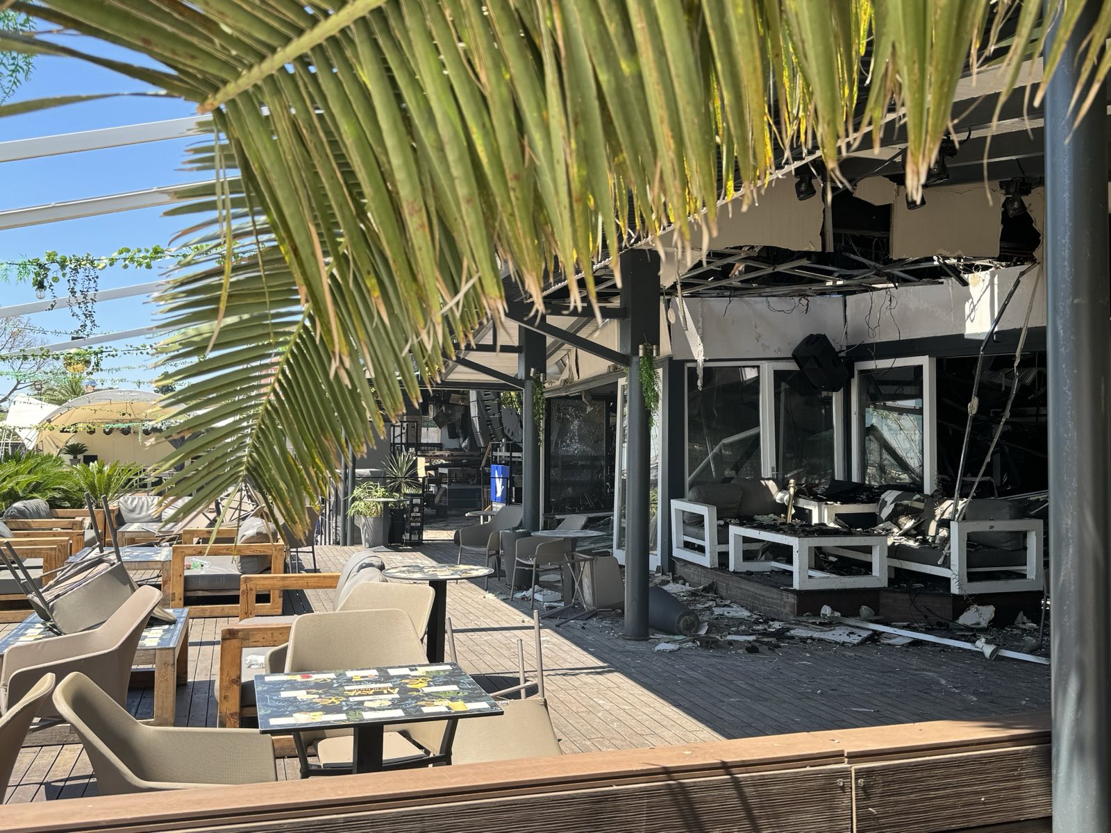 Posledice požara v Portorožu. Foto: Jan Gregorc/N1