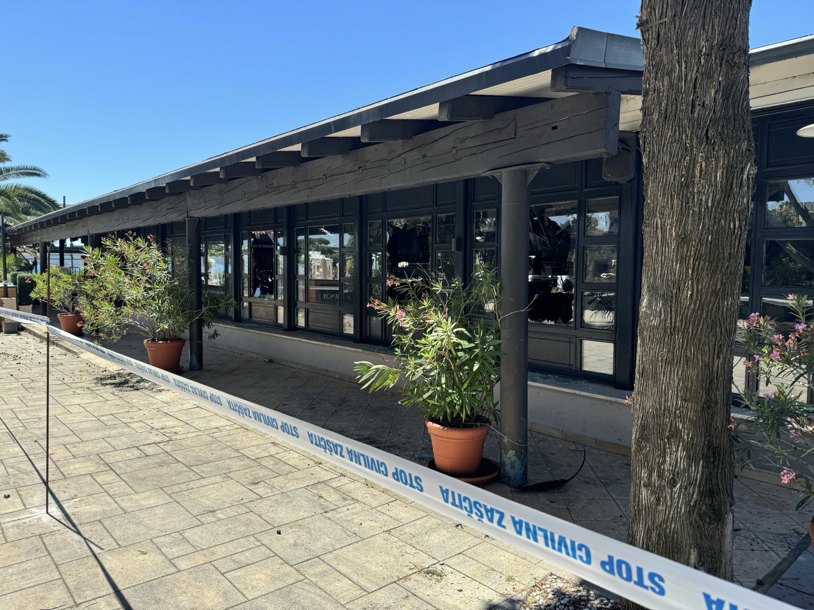 Posledice požara v Portorožu. Foto: Jan Gregorc/N1