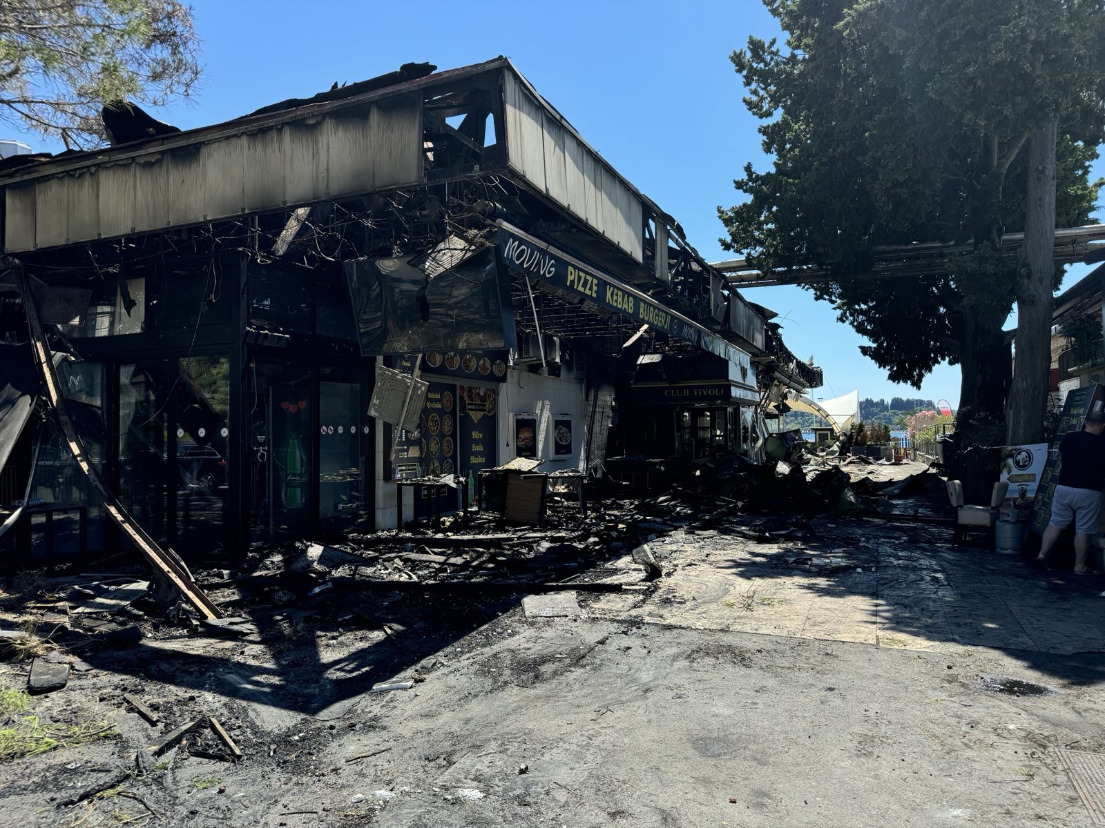 Posledice požara v Portorožu. Foto: Jan Gregorc/N1
