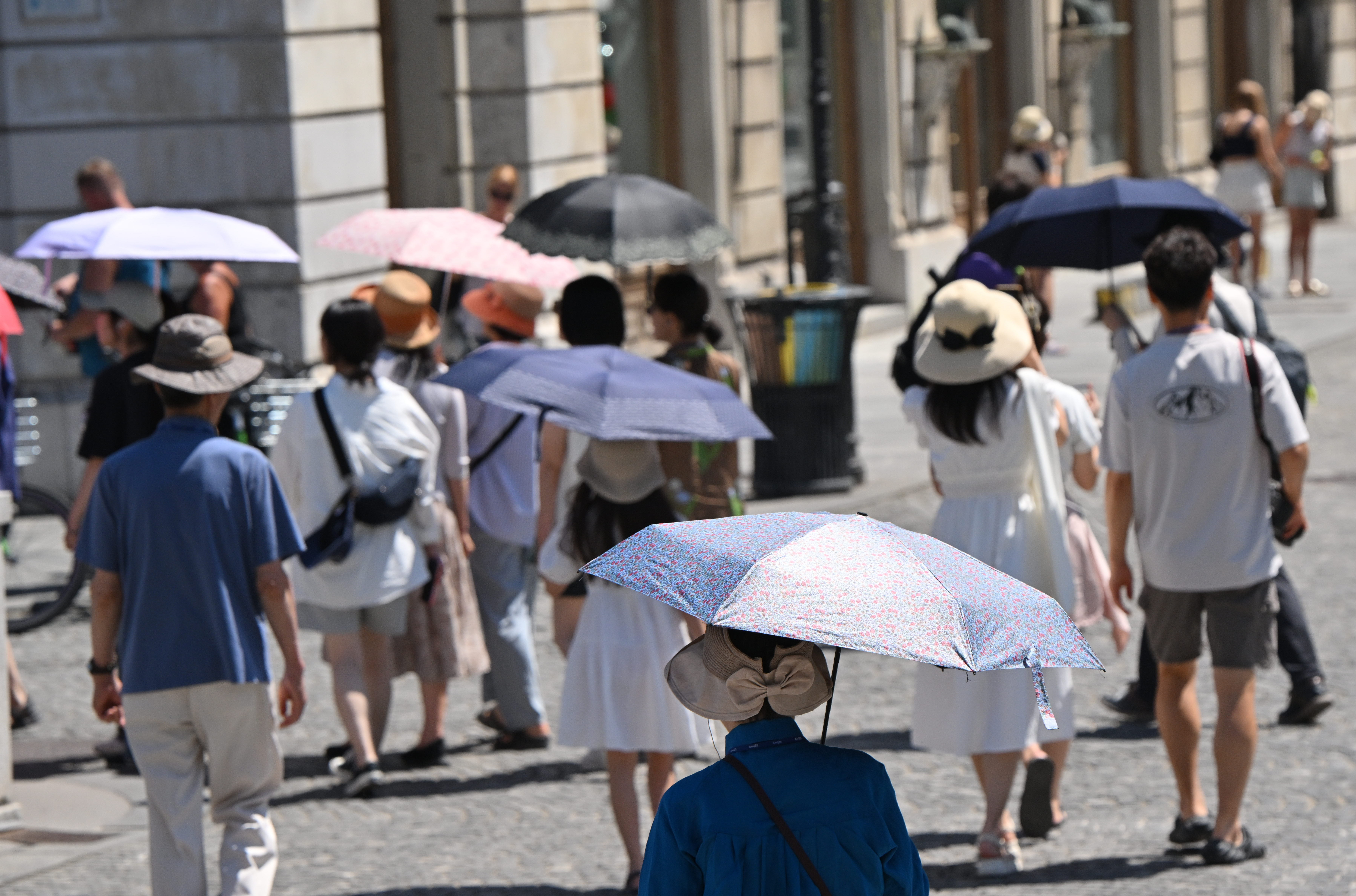 Ljubljana, vročinski val, turisti