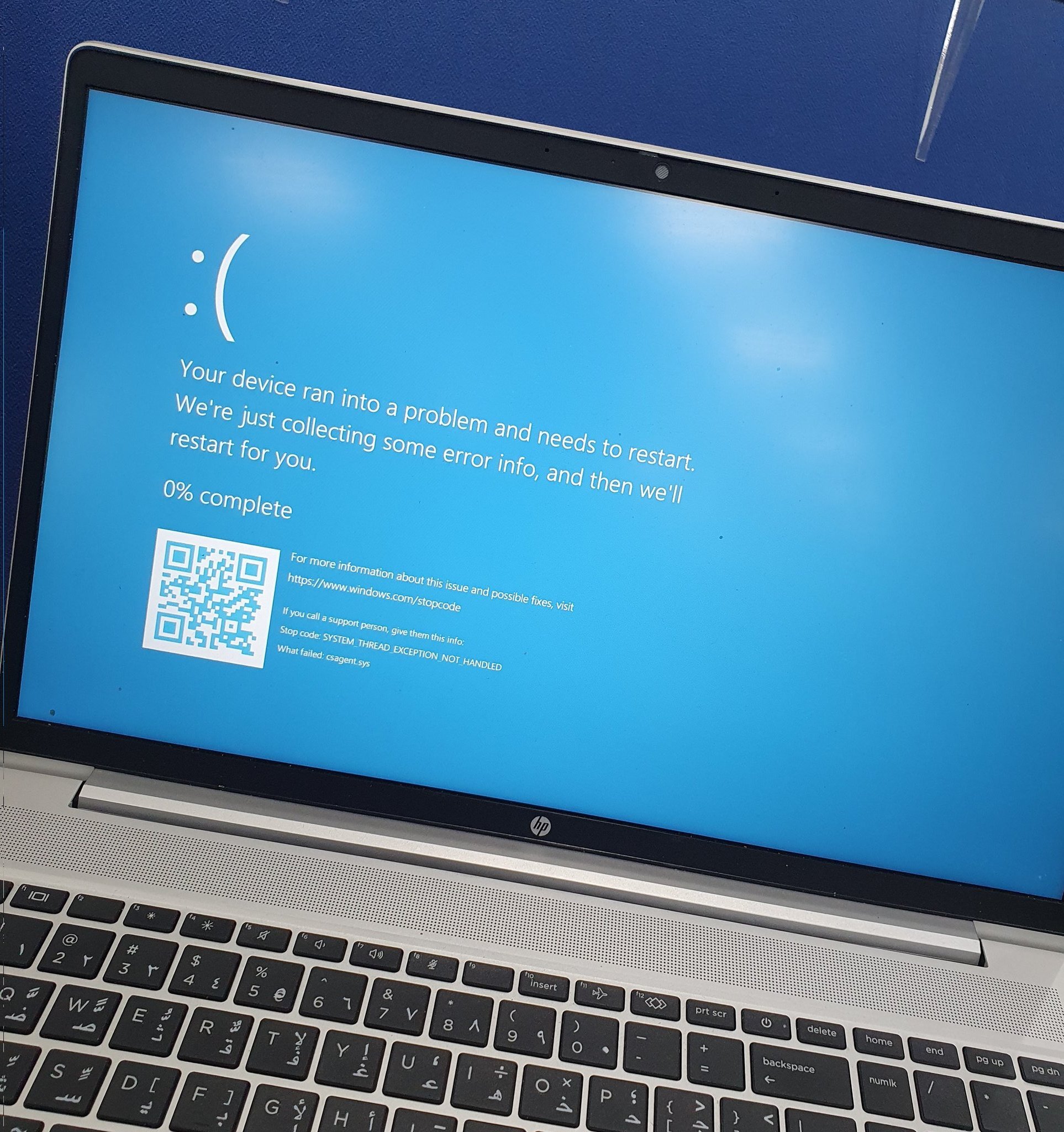 modri zaslon, zaslon smrti, windows