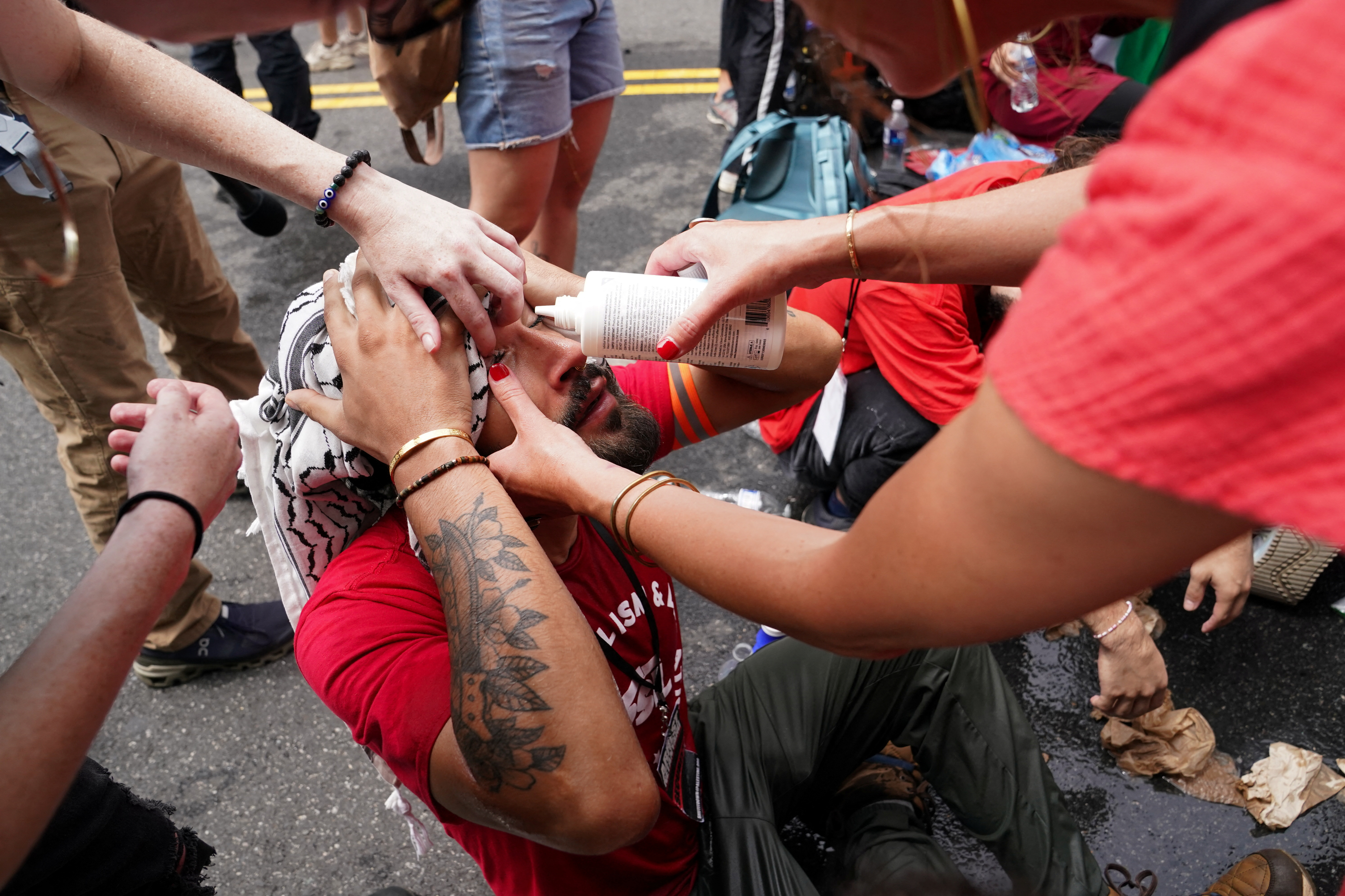 Benjamin Netanjahu, protest, palestina, washington