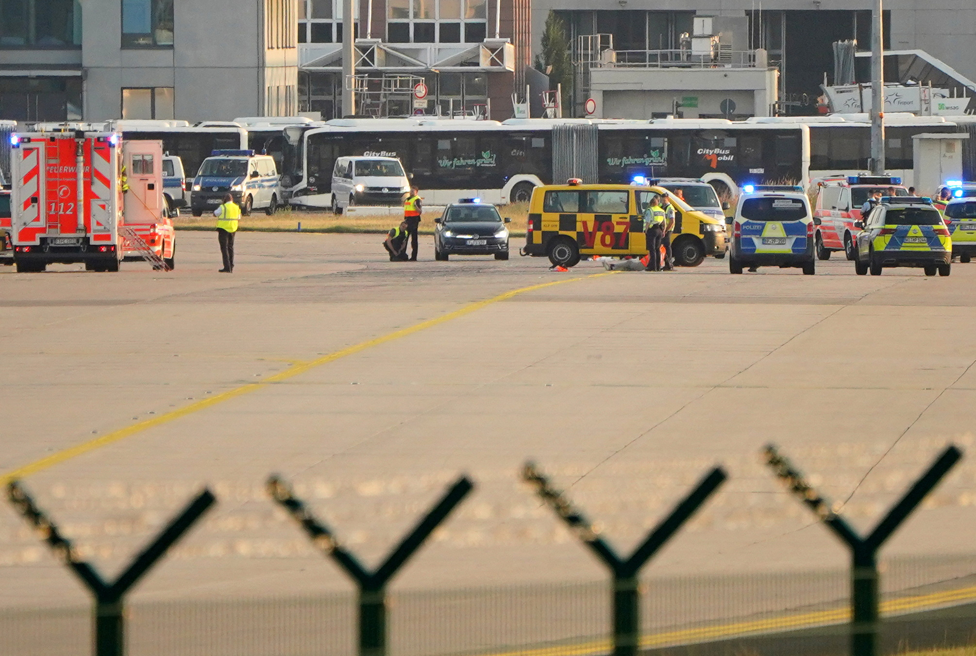 Frankfurt, letališče, promet