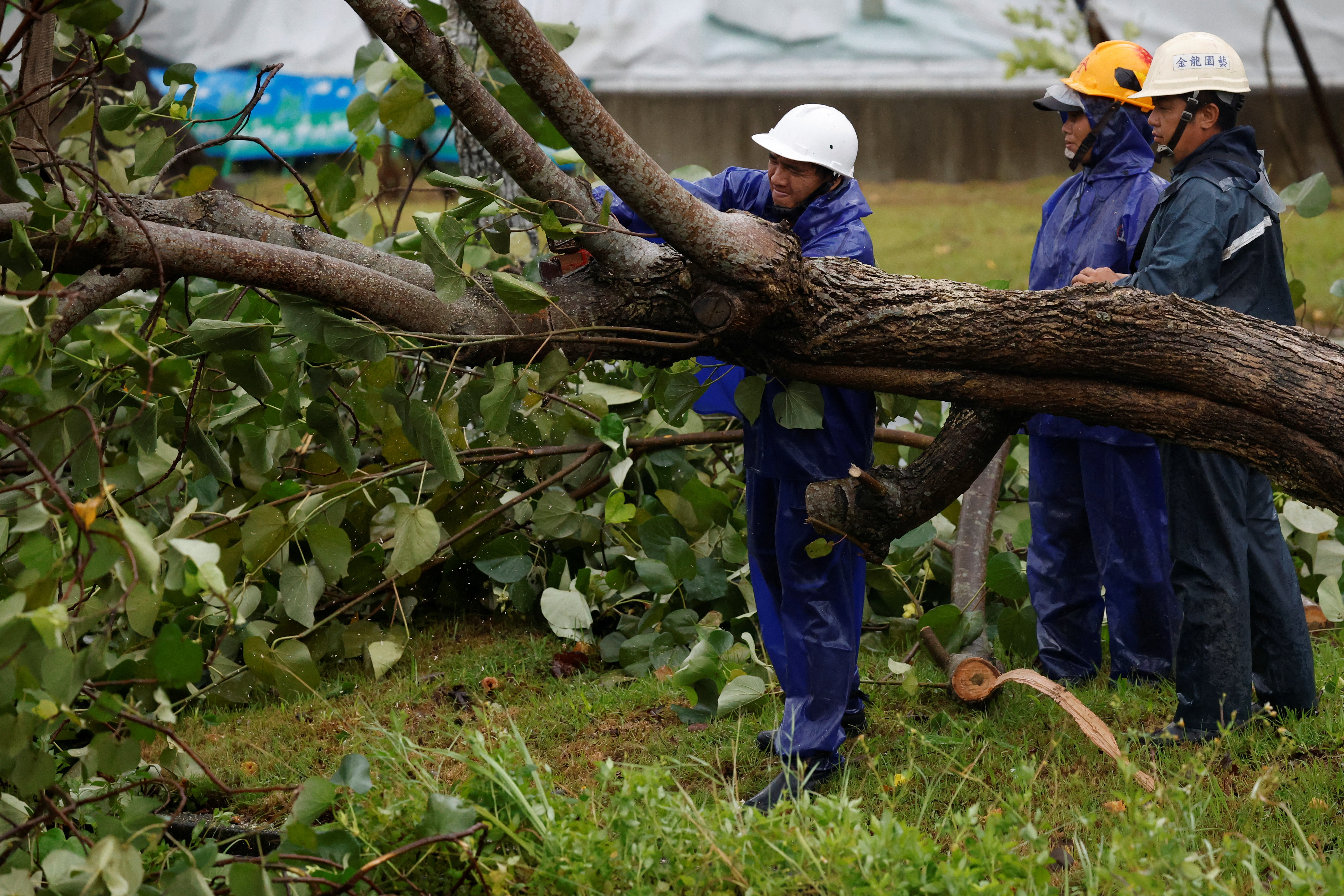 Tajfun v Tajvanu (Foto: Carlos Garcia Rawlins/REUTERS)