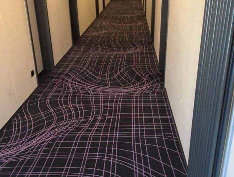 preproga, optična iluzija, hotel, Köln