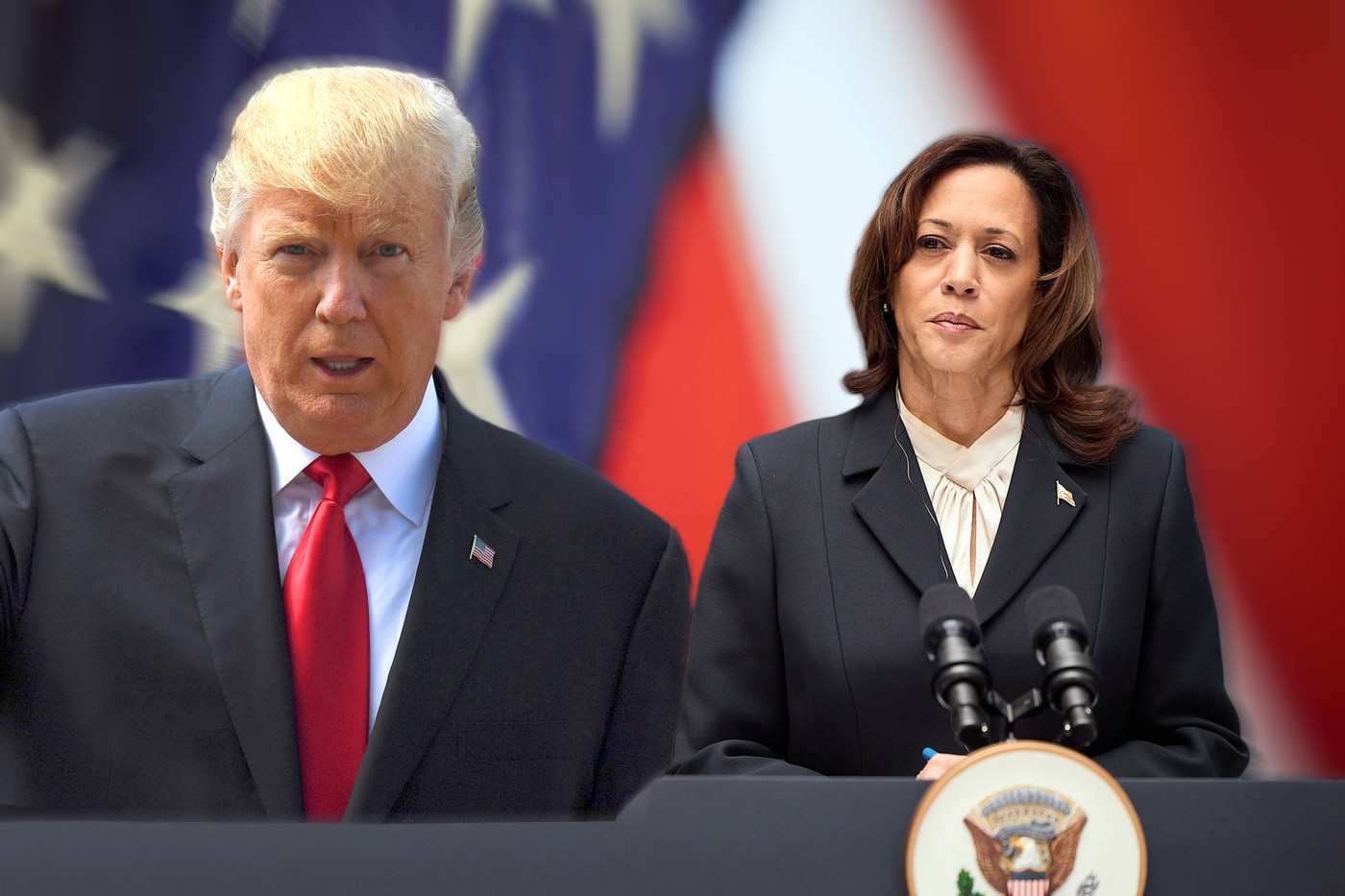 Kamala Harris, Donald Trump