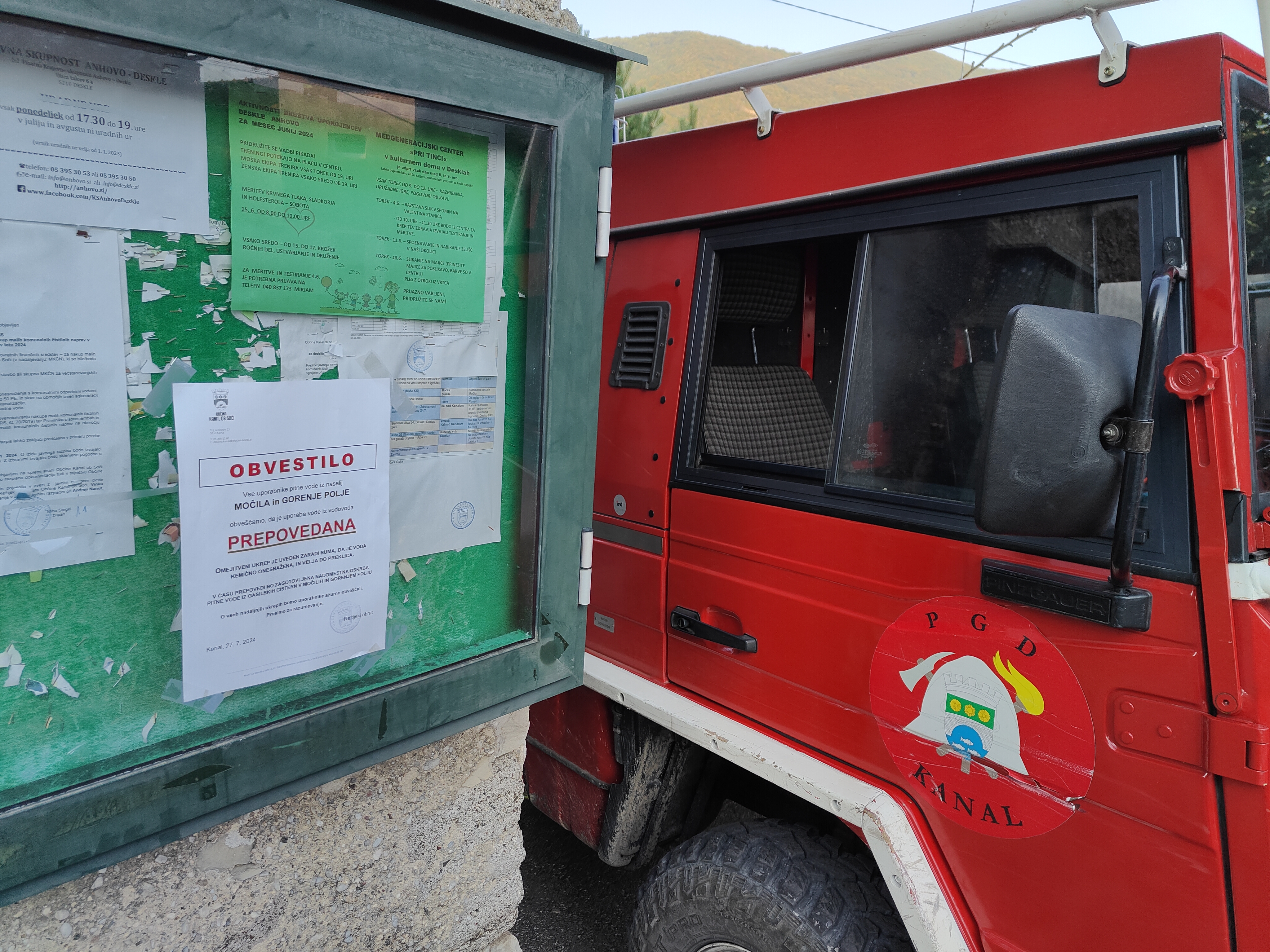 onesnaženje, pitna voda, gasilci, cisterner