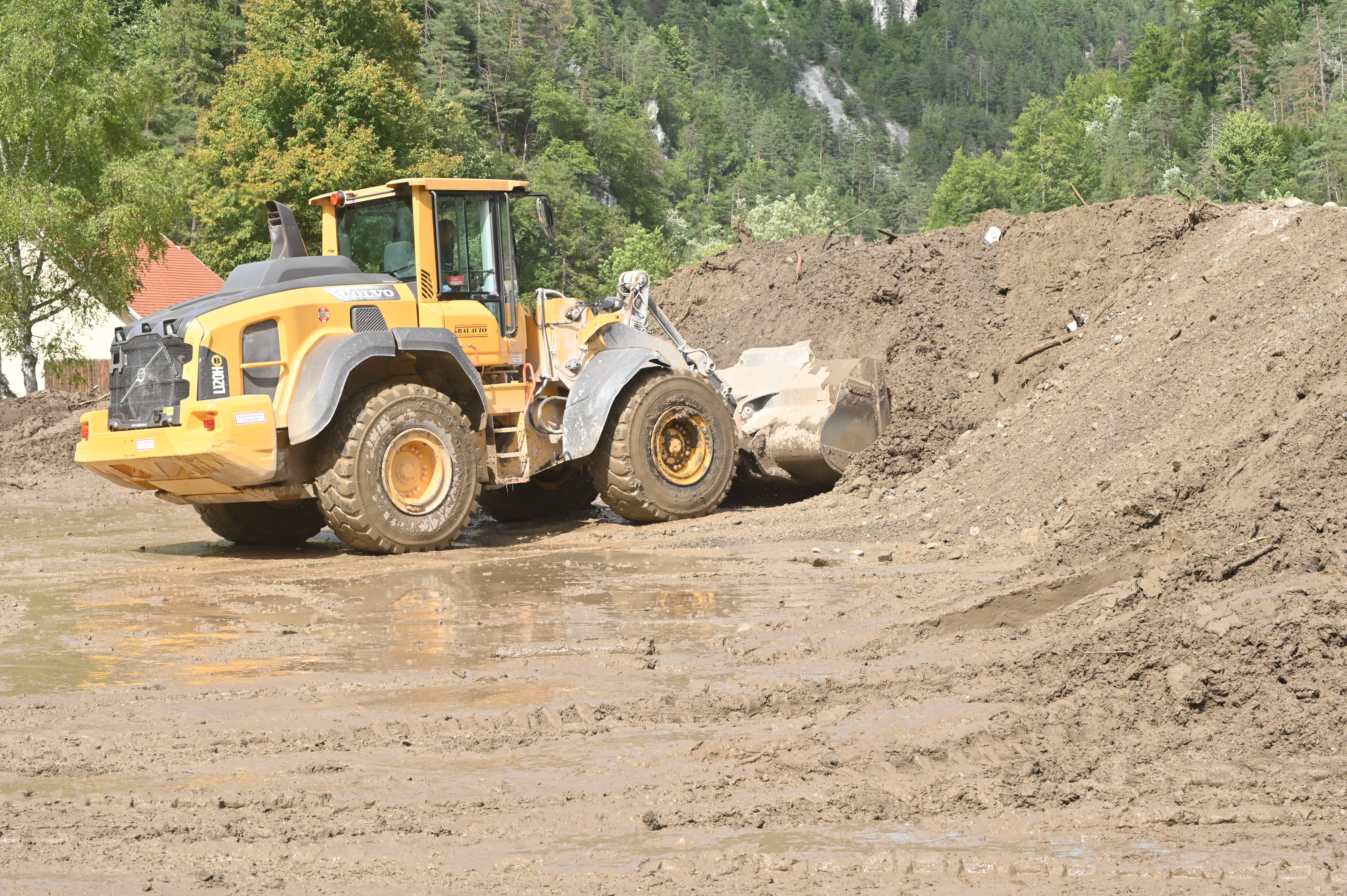 črna na koroškem, koroška, bager