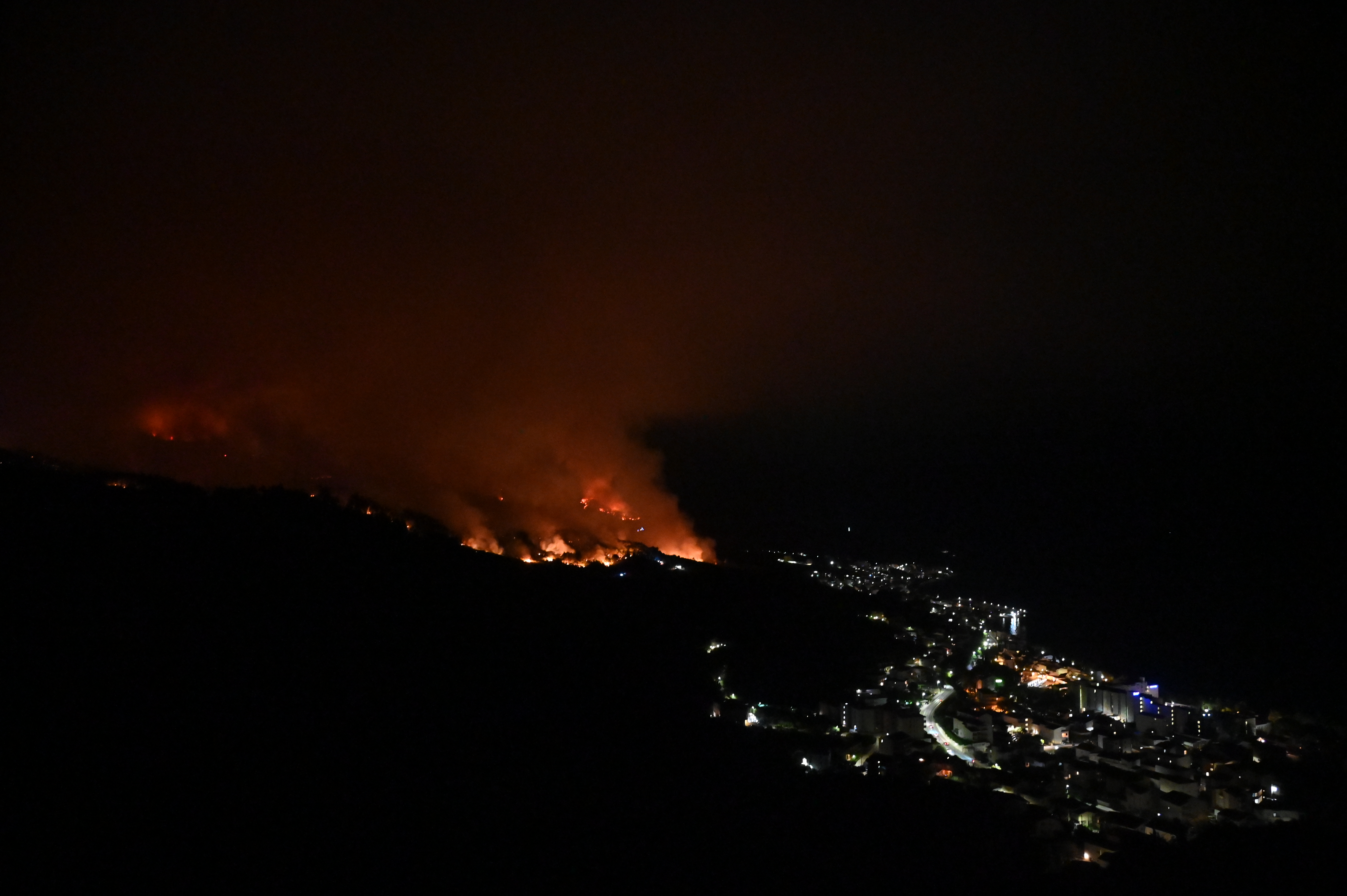 požar, tučepi, hrvaška