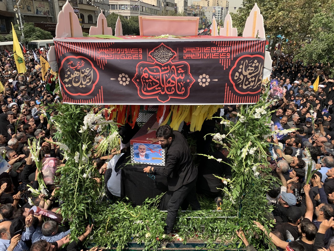 Pogrebne slovesnosti za voditelje Hamasa Ismaila Hanija (Foto: PROFIMEDIA)