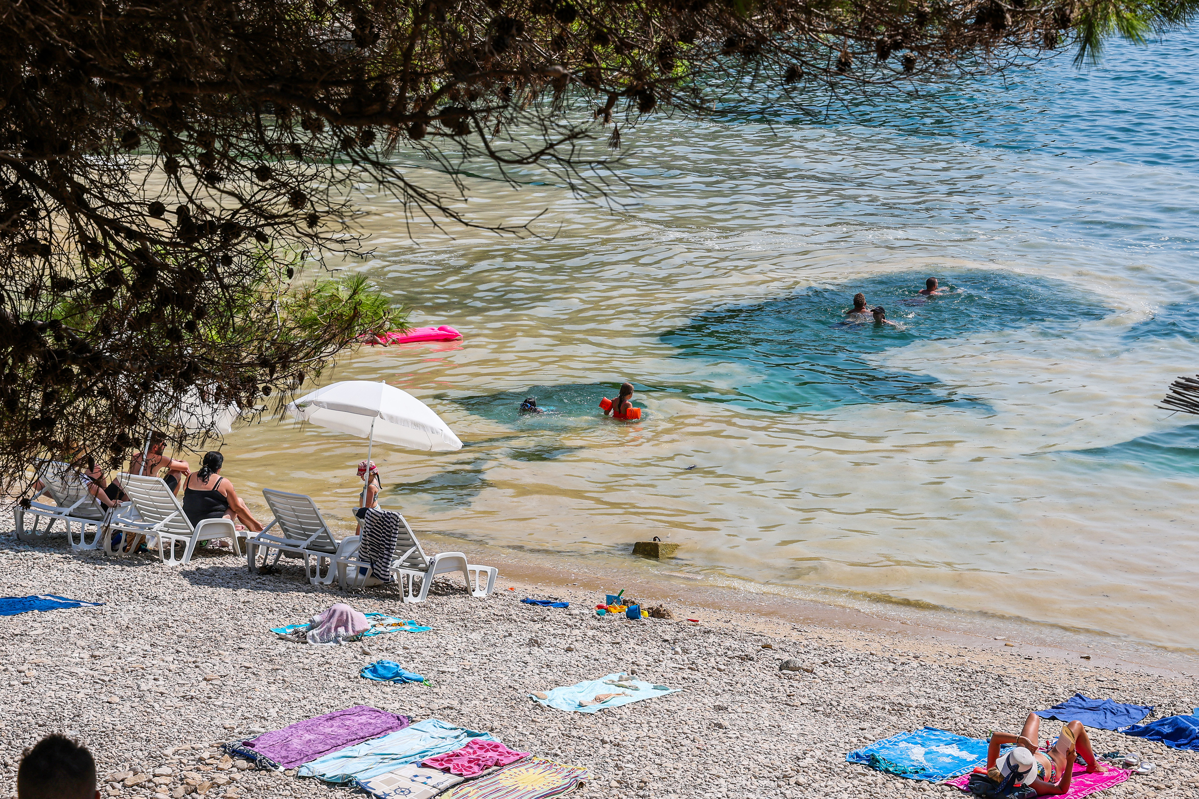 Sluzenje morja pri Pulju (Foto: Srečko Niketič/PIXSELL/BOBO)
