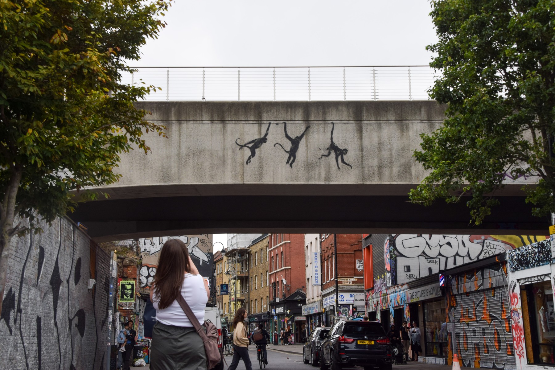 Banksy, opice, London