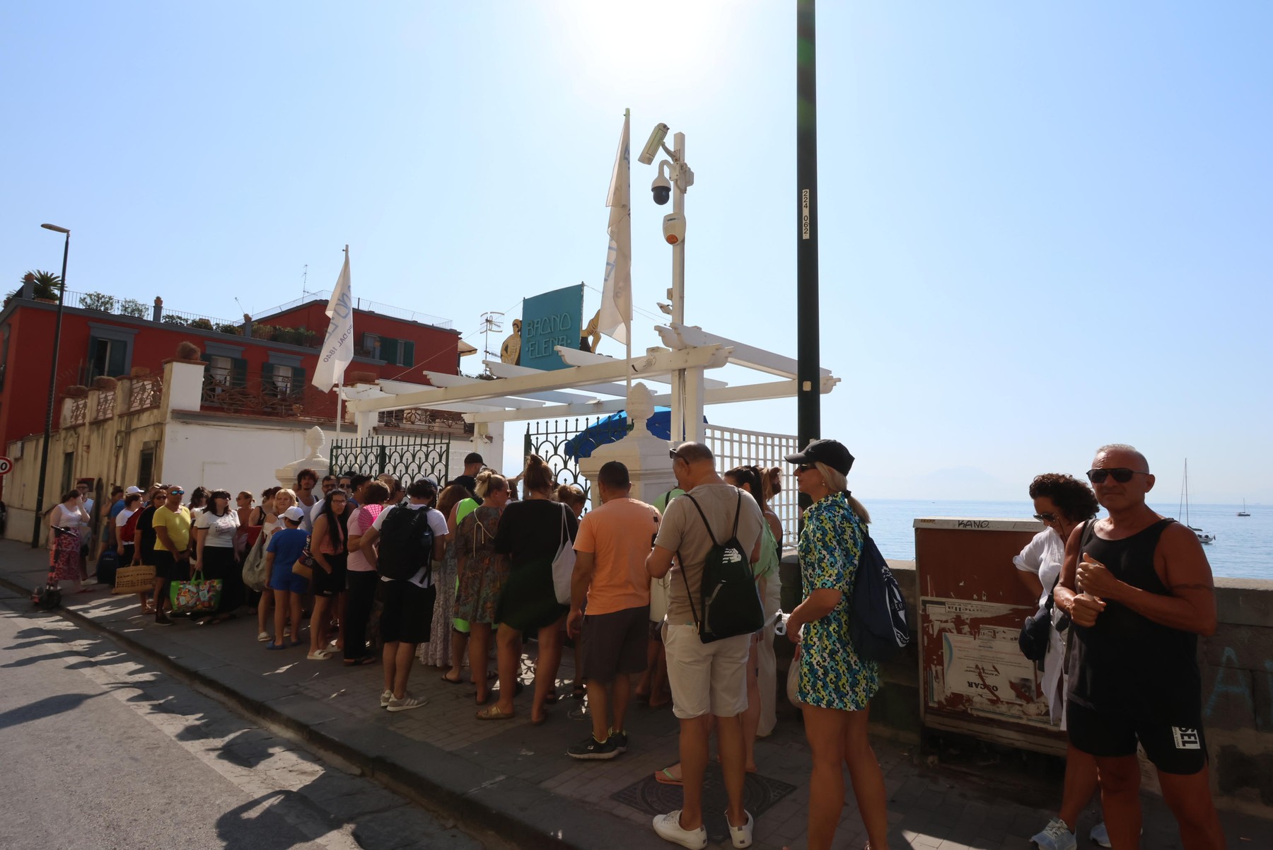 stavka, plaže, italija, stavka s senčniki