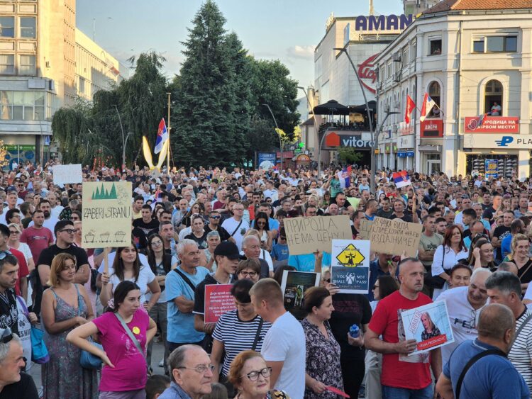 protest, srbija, rudnik litija