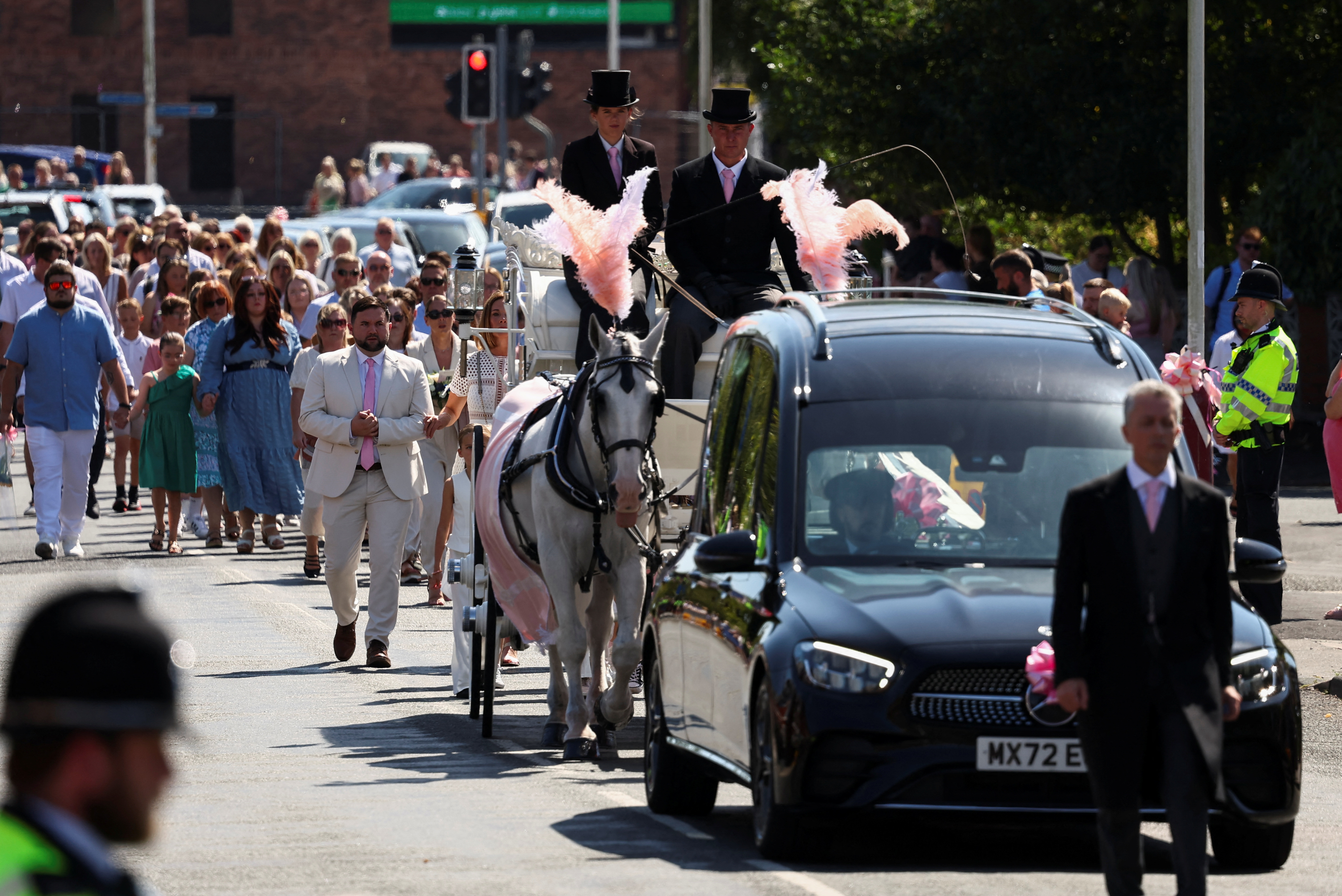 southport, napad, deklice, pogreb