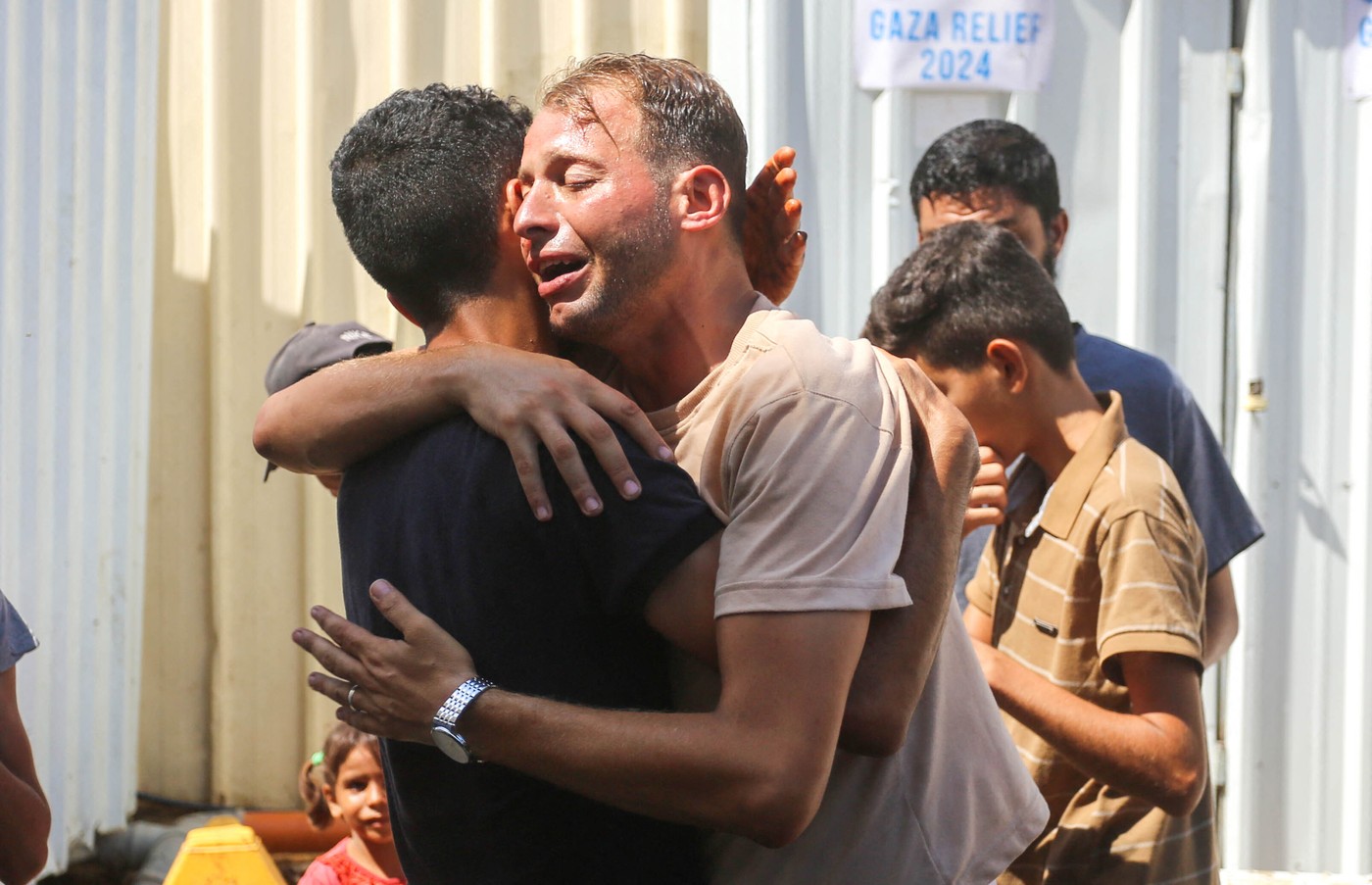 gaza, dvojčki, oče