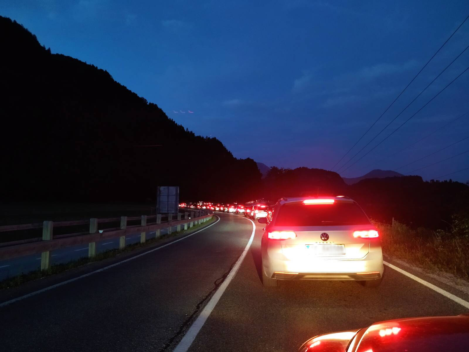 kolona, gneča, bohinj-bled