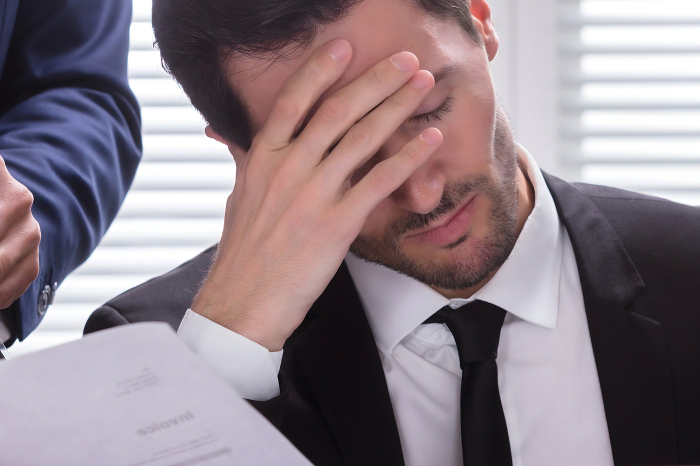 moški, stres, poslovnež