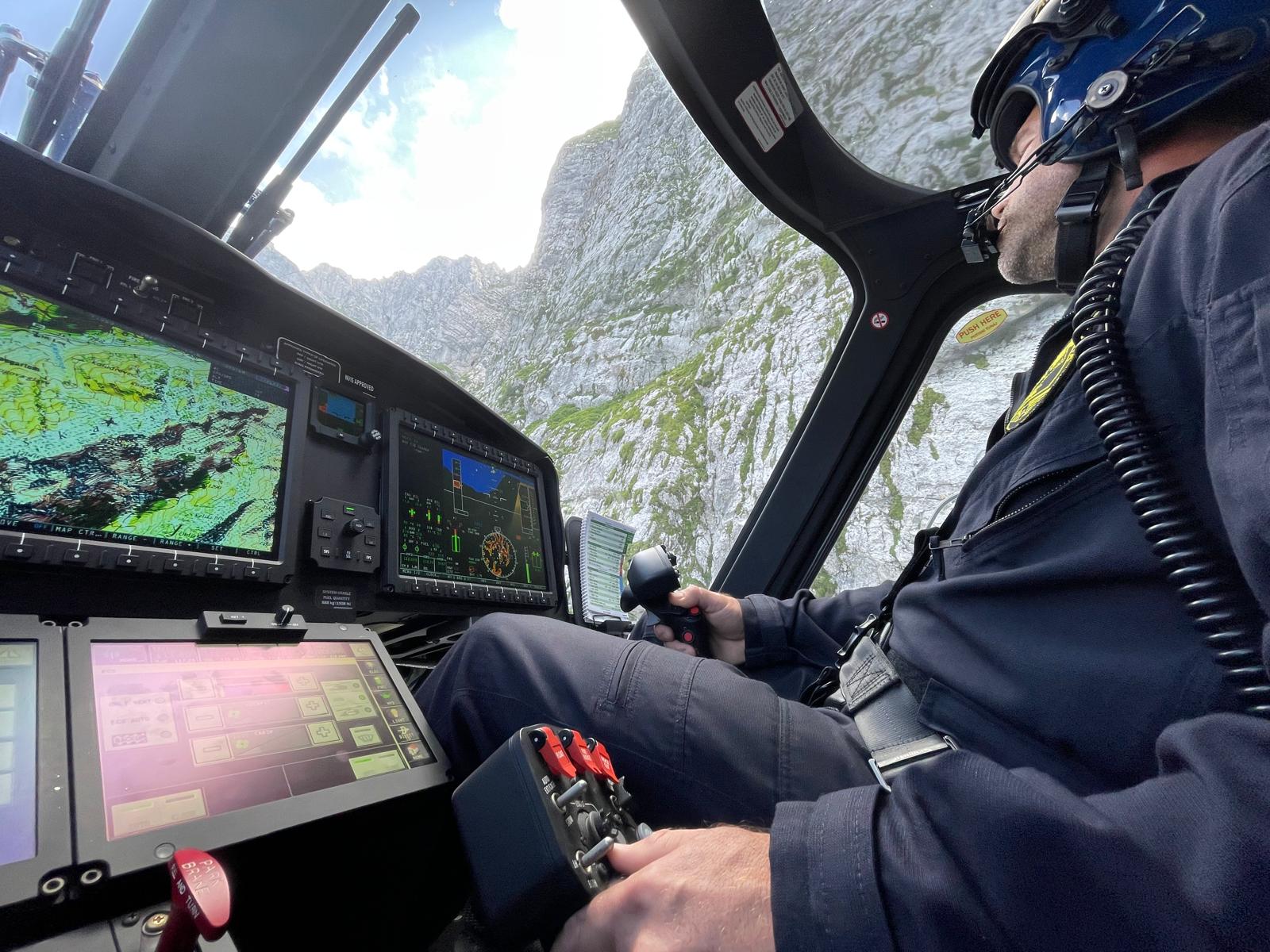 Reševanje v gorah (Foto: Letalska policijska enota)