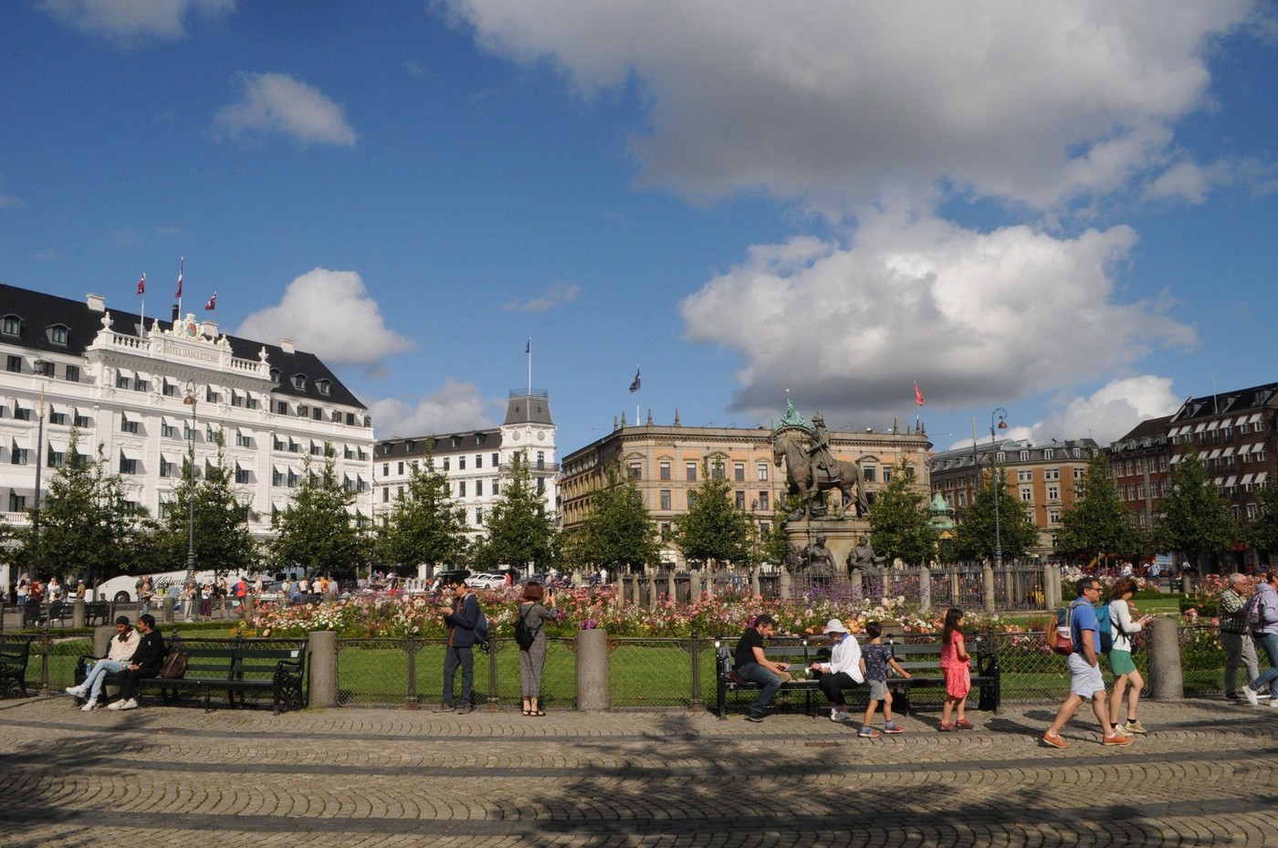 Copenhagen/ Denmark/17 August 2024/ view of kongen nytorv kings grand square in danish capital Copenhagen. Photo.Francis Joseph Dean/Dean Pictures Not for commercial use