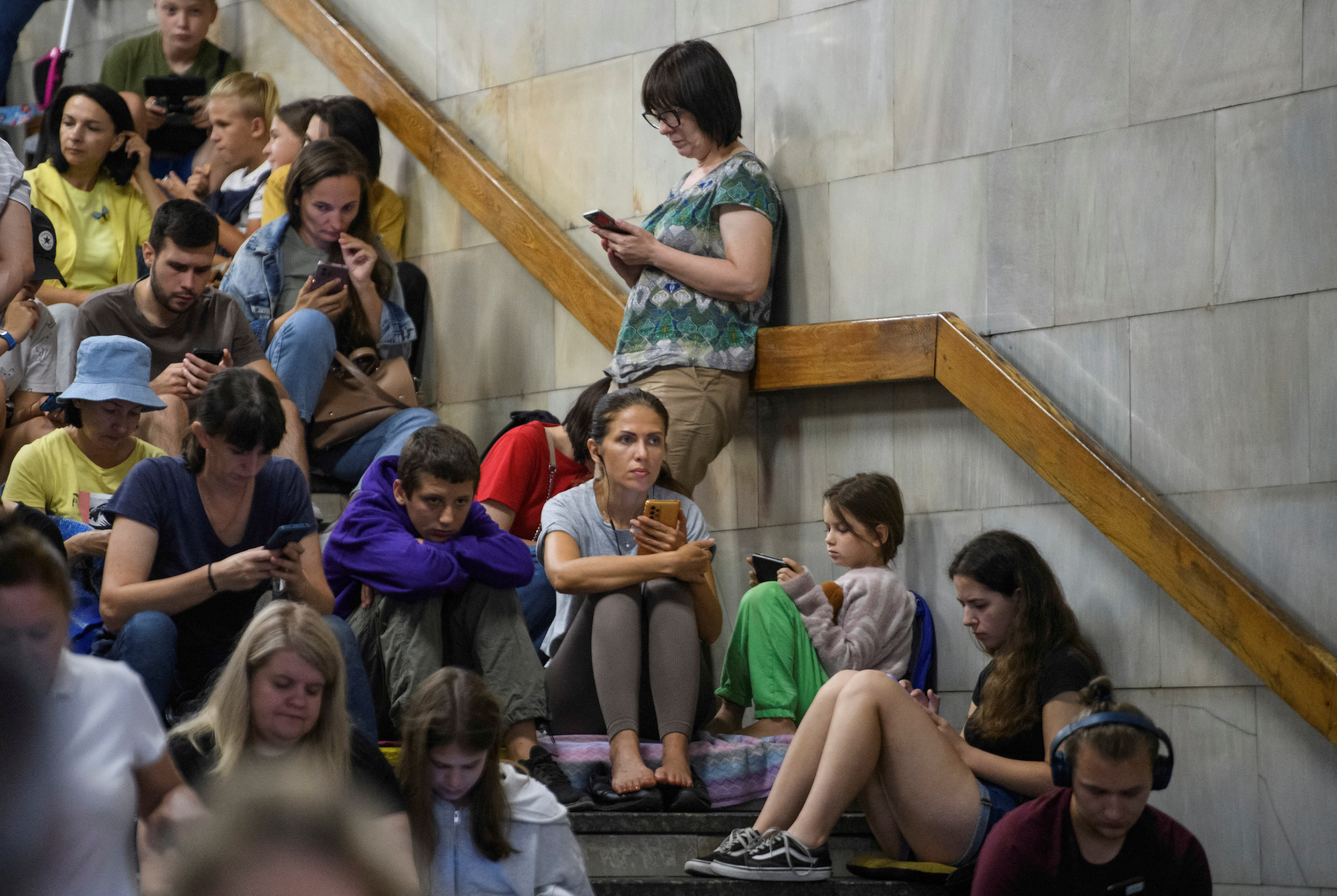 podzemna železnica, ukrajina, ruski napad