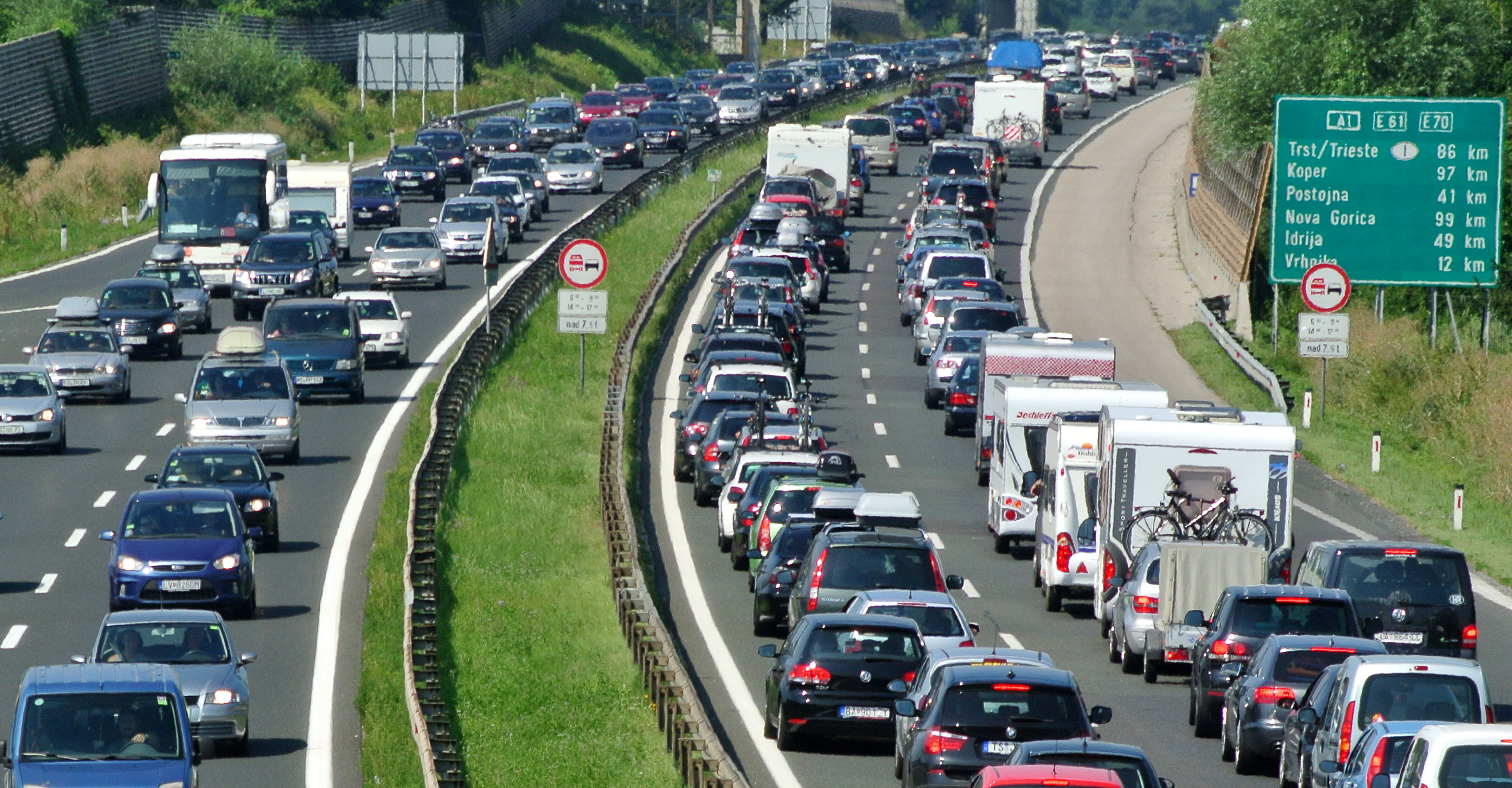 gneča, zastoj, promet