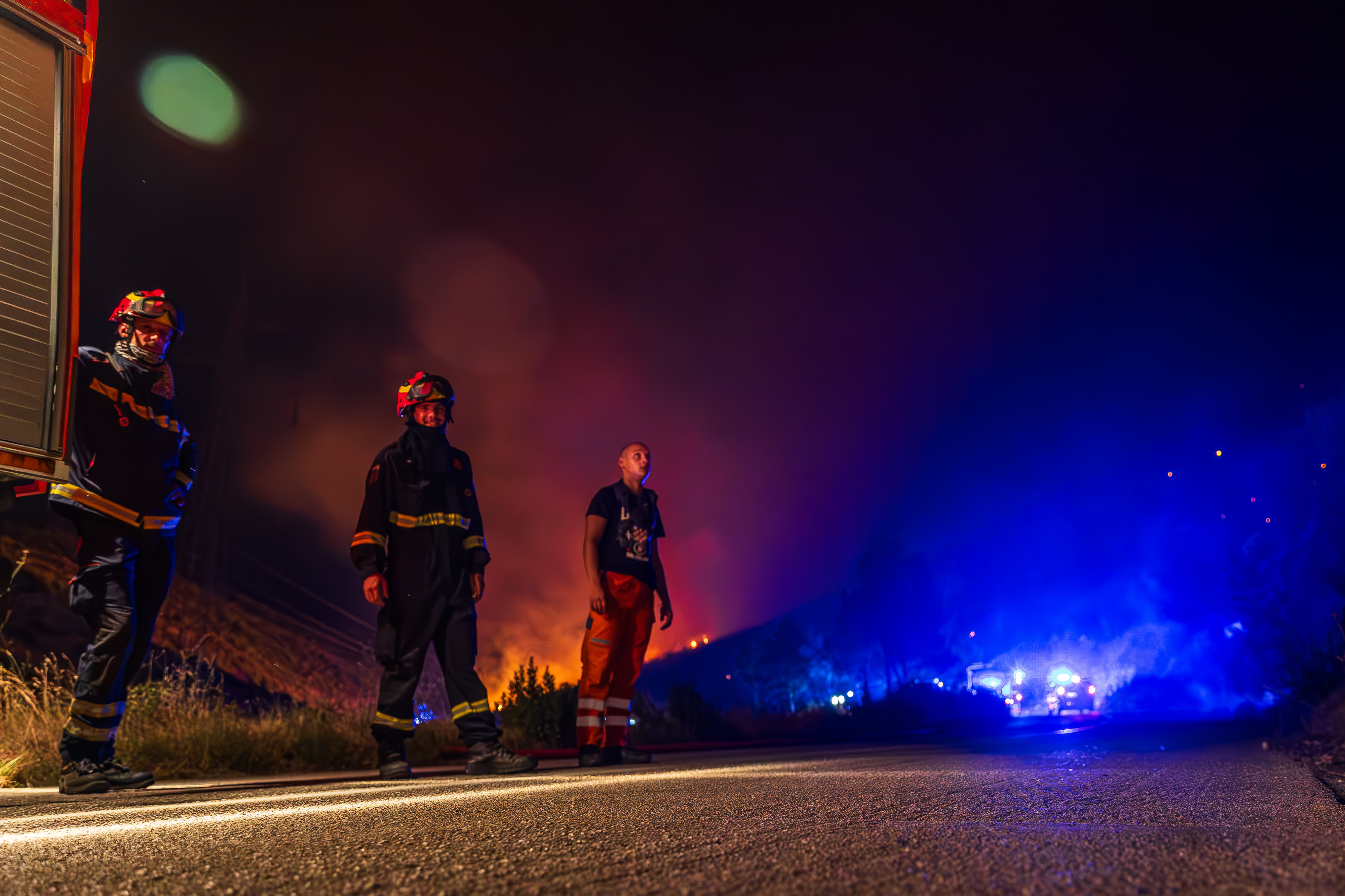 split, požar, donje sitno, žrnovnica, gasilci, hrvaški gasilci