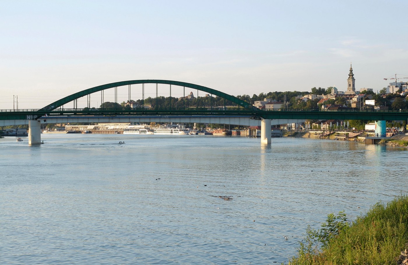 Belgrade's panorama and "Sava" river