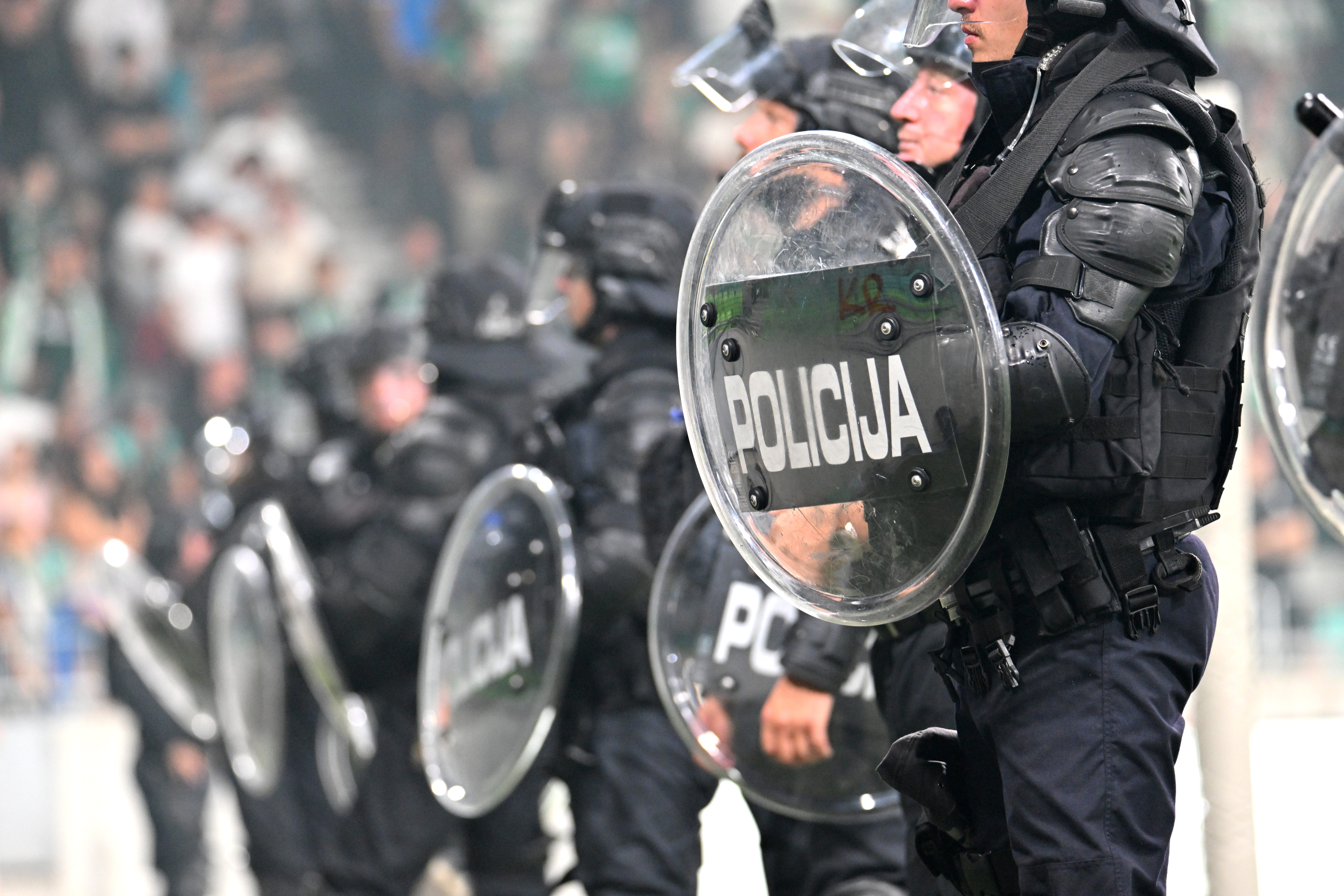 Izgredi na tekmi med NK Olimpija in HNK Rijeka. (Foto:Žiga Živulović jr./BOBO)