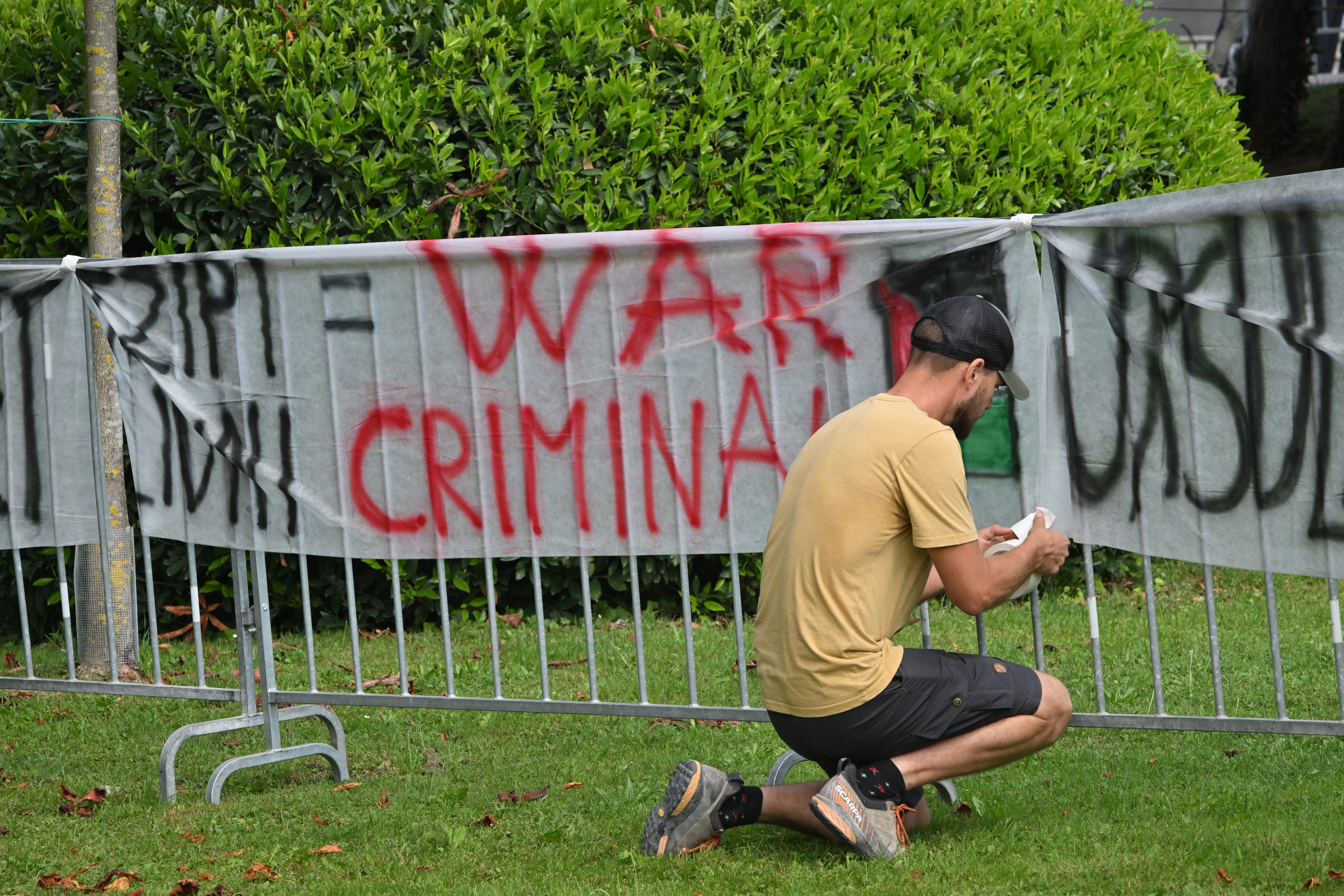 Blejski strateški forum, BSF, protest, Palestina, Gaza