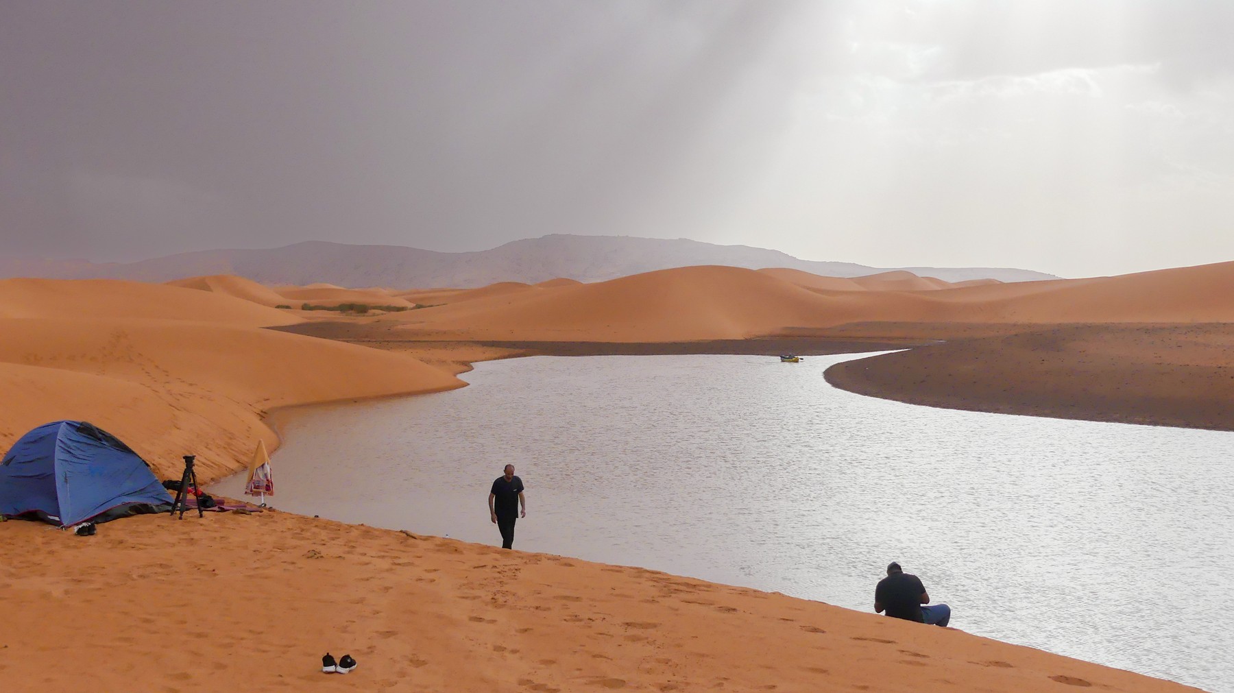 Sahara, dež, poplava, Ain Sefra,puščava