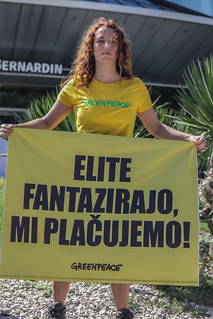 Greenpeace Slovenija, JEK2, protest