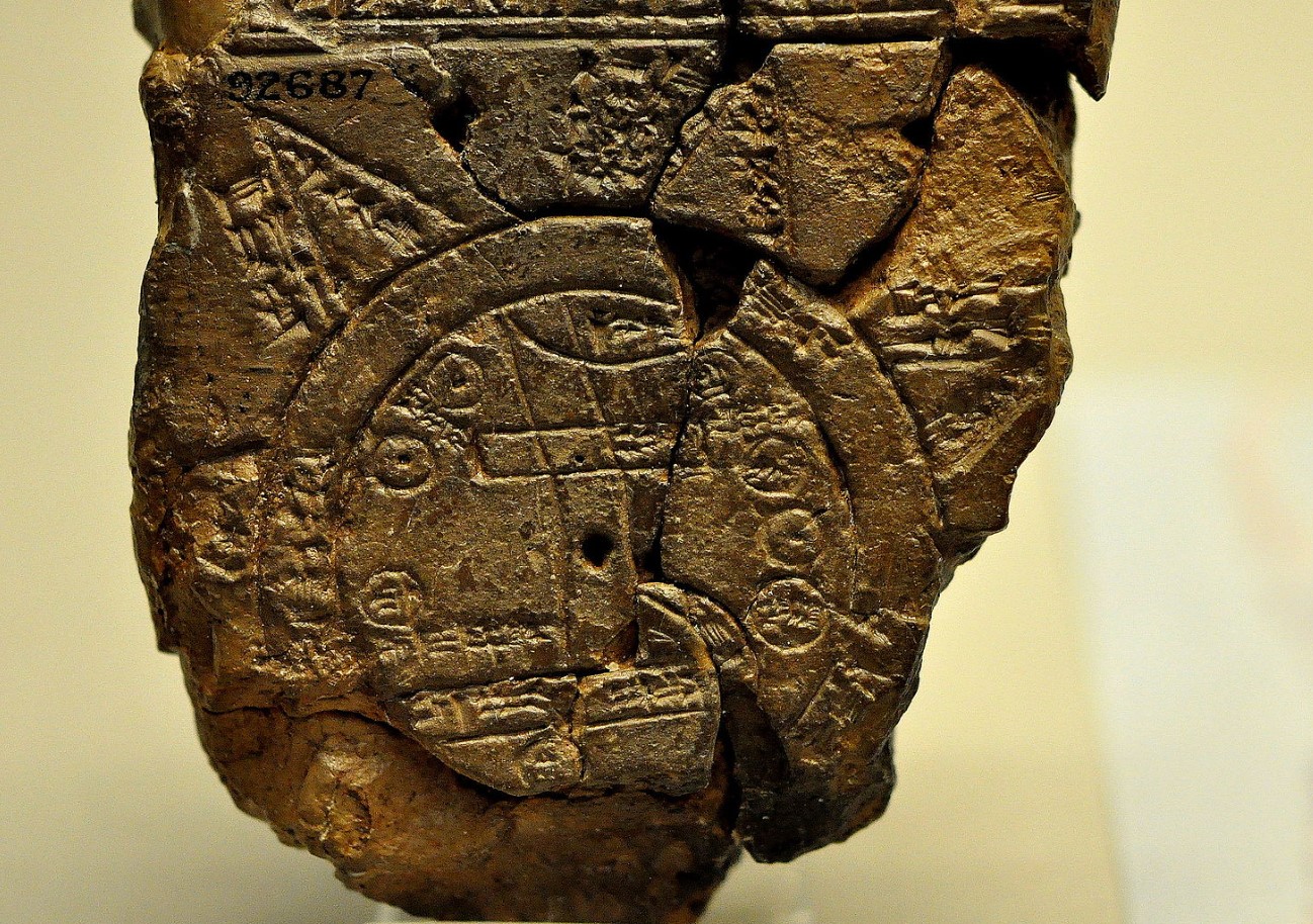 Babilonski zemljevid sveta, arheologija, zgodovina, Mezopotamija, klinopis