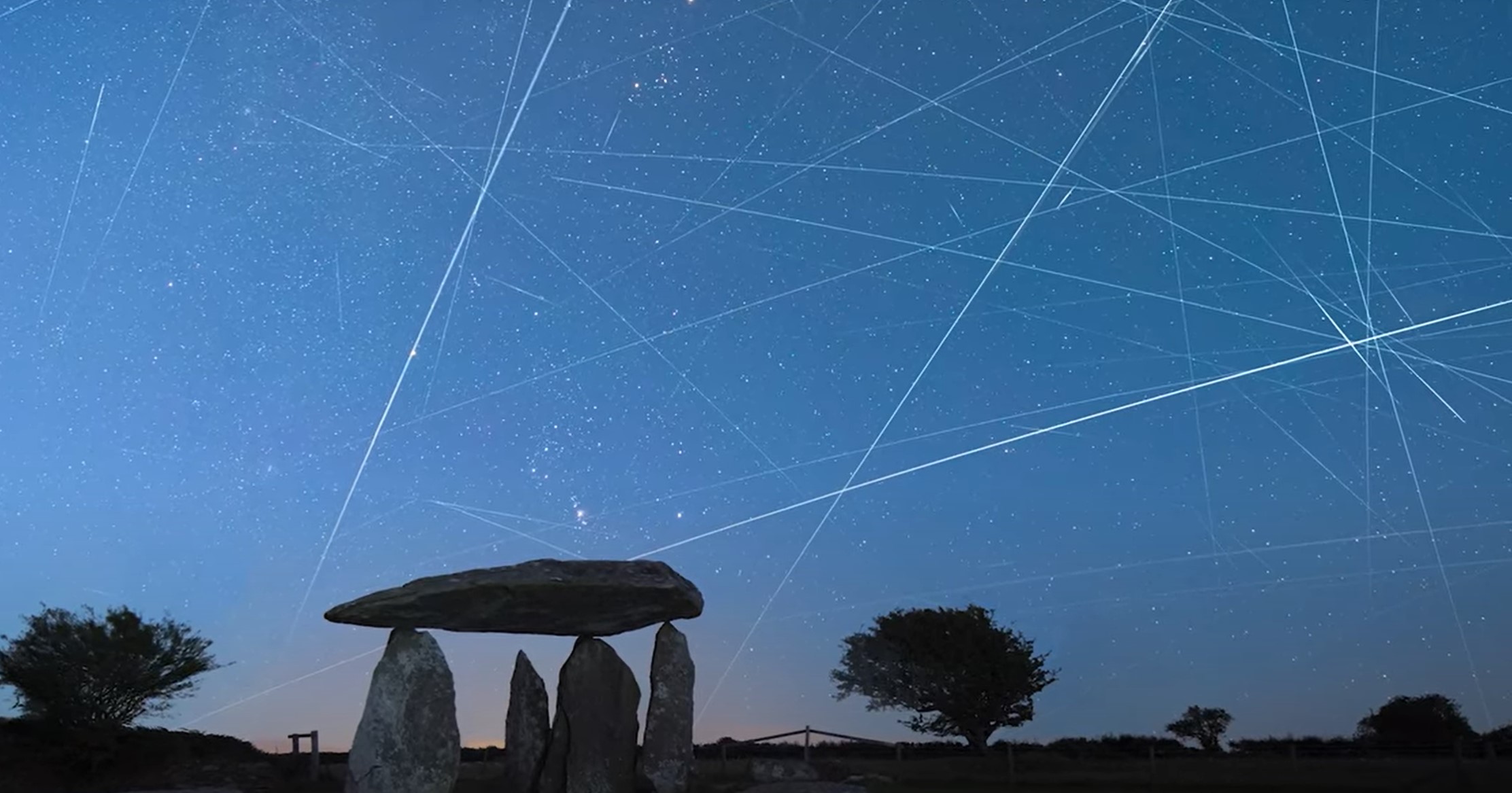 satellitit, astronomija, vesolje, nočno nebo