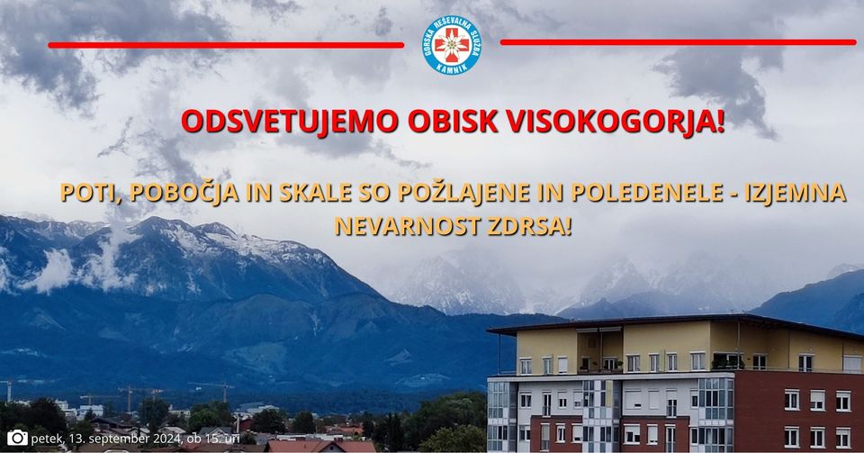 opozorilo, obisk gora