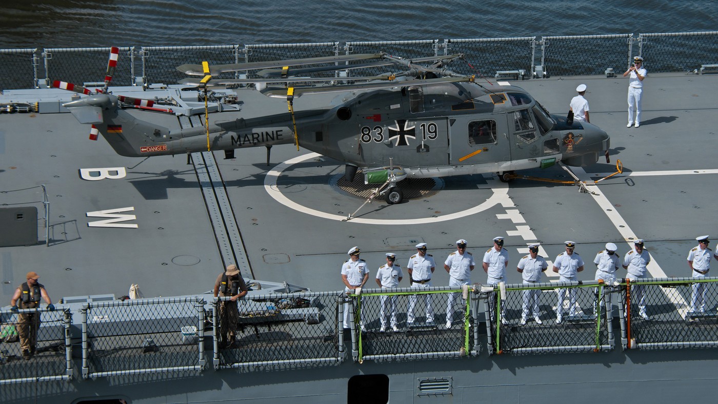 German Navy frigates and Replenishment ship visit Tokyo